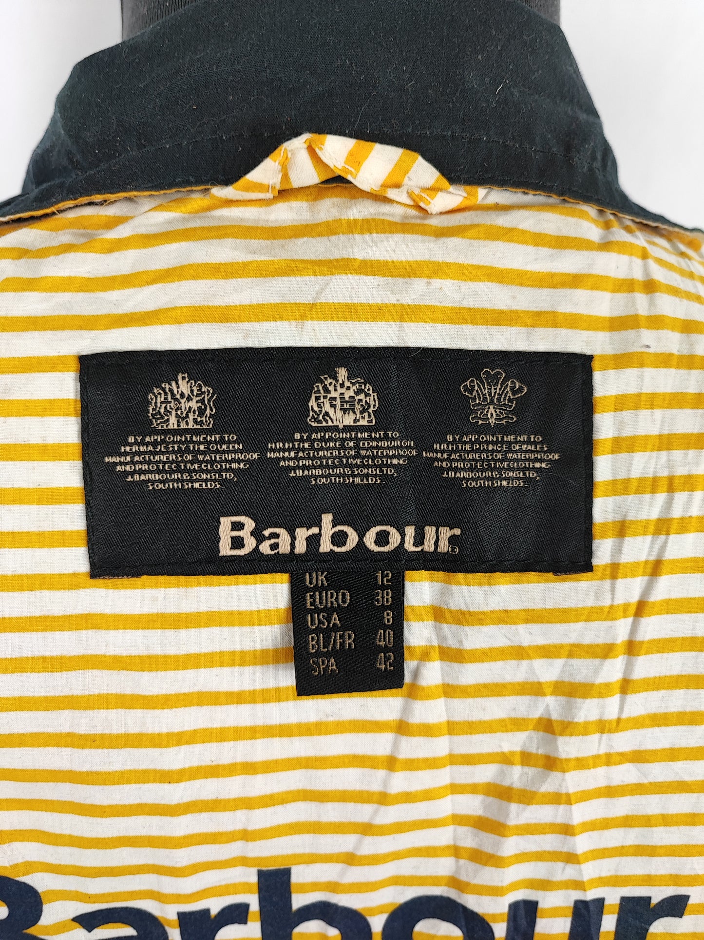 Giacca Barbour donna Blu Avonmouth uk12 Medium - Navy Wax Avonmouth jacket size 12