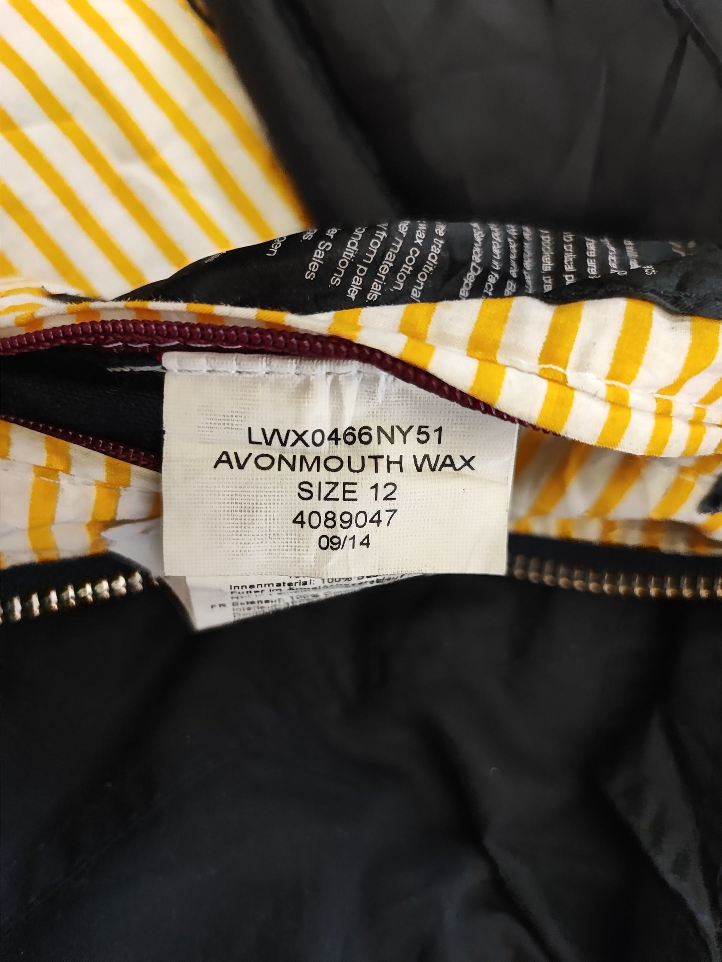 Giacca Barbour donna Blu Avonmouth uk12 Medium - Navy Wax Avonmouth jacket size 12