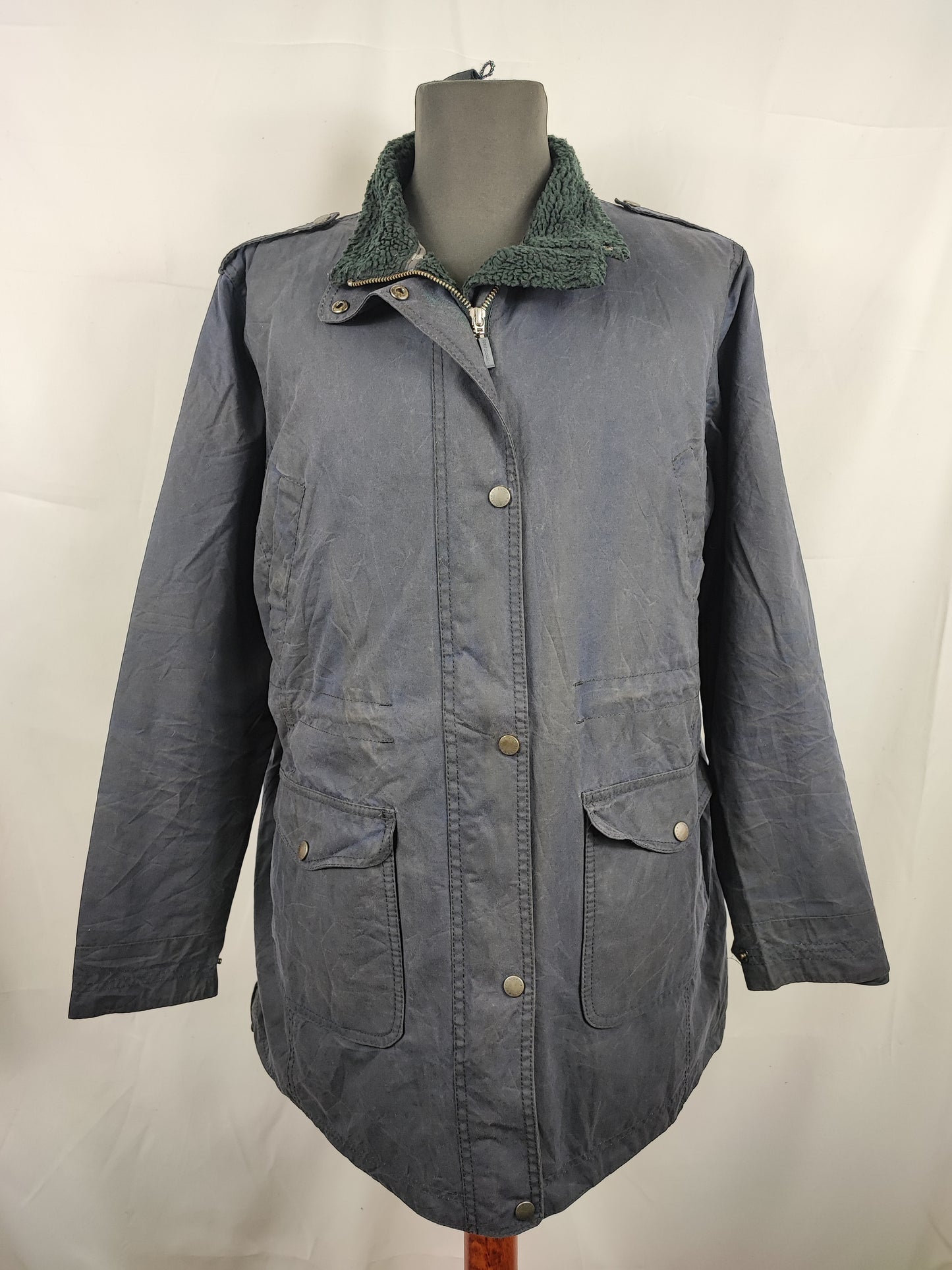 Giacca Barbour cerata Bridport Unisex blu tg.48 ita  - Navy Bridport Wax Jacket size UK18