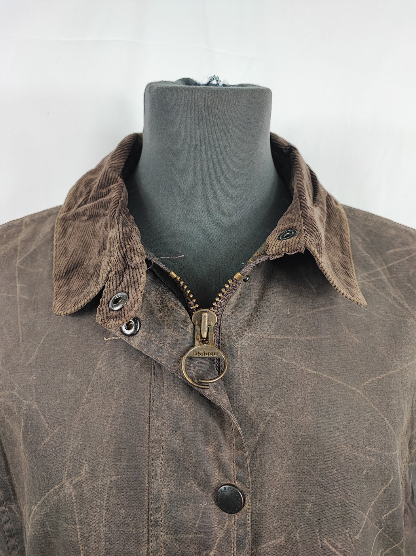 Barbour marrone Unisex Newmarket UK 16 tg.46 Brown wax Newmarket coat size uk16