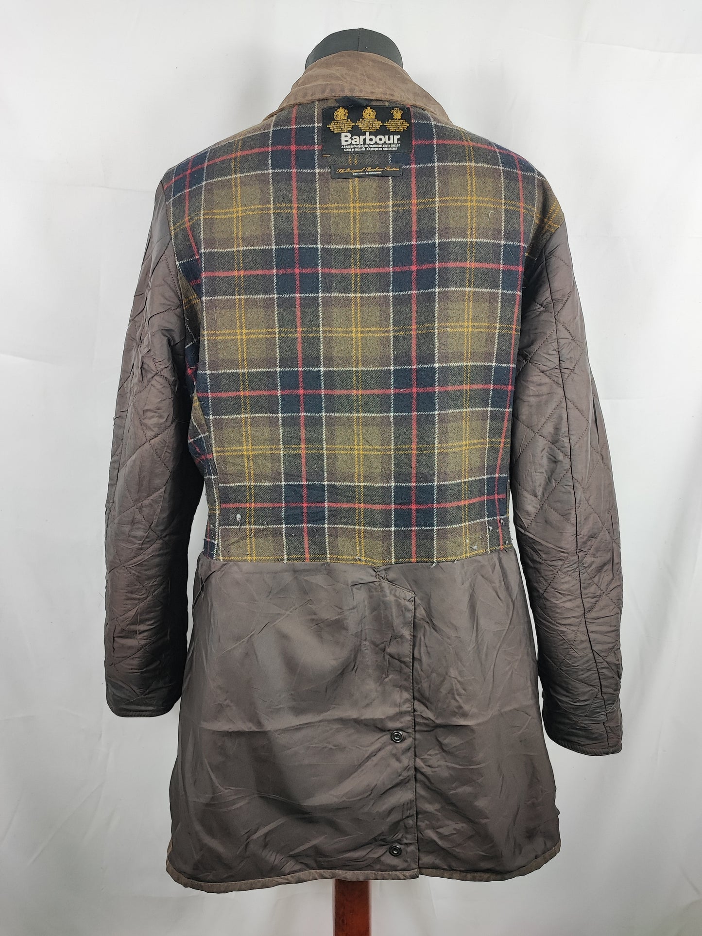 Barbour marrone Unisex Newmarket UK 16 tg.46 Brown wax Newmarket coat size uk16