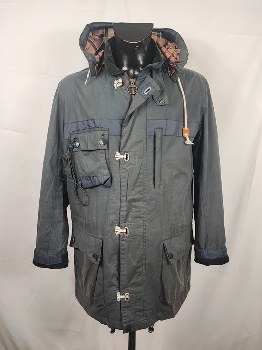 Giacca Barbour blu cerata da uomo Large - Man Navy Masthead wax jacket size Large