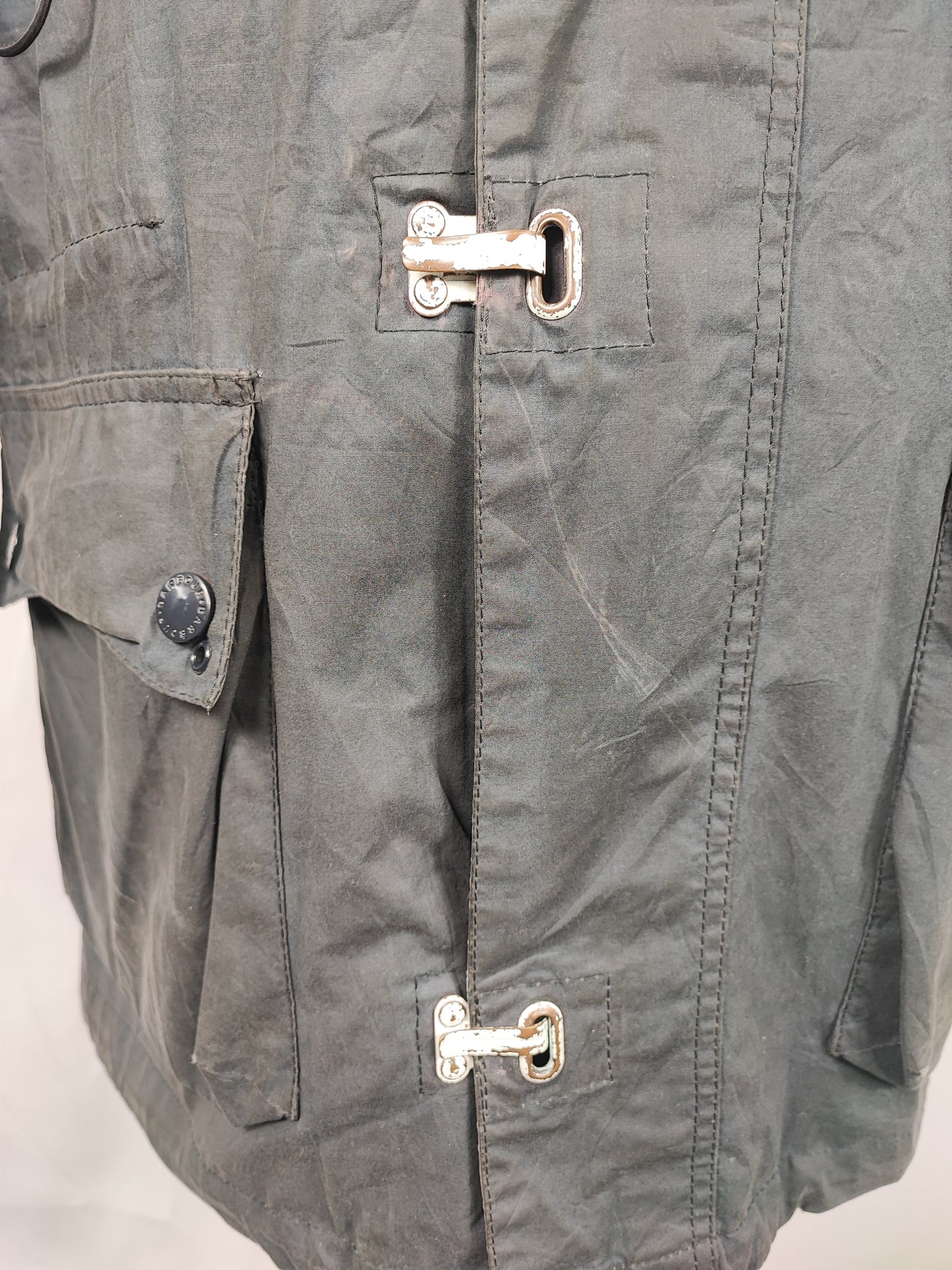 Giacca Barbour blu cerata da uomo Large - Man Navy Masthead wax jacket size Large