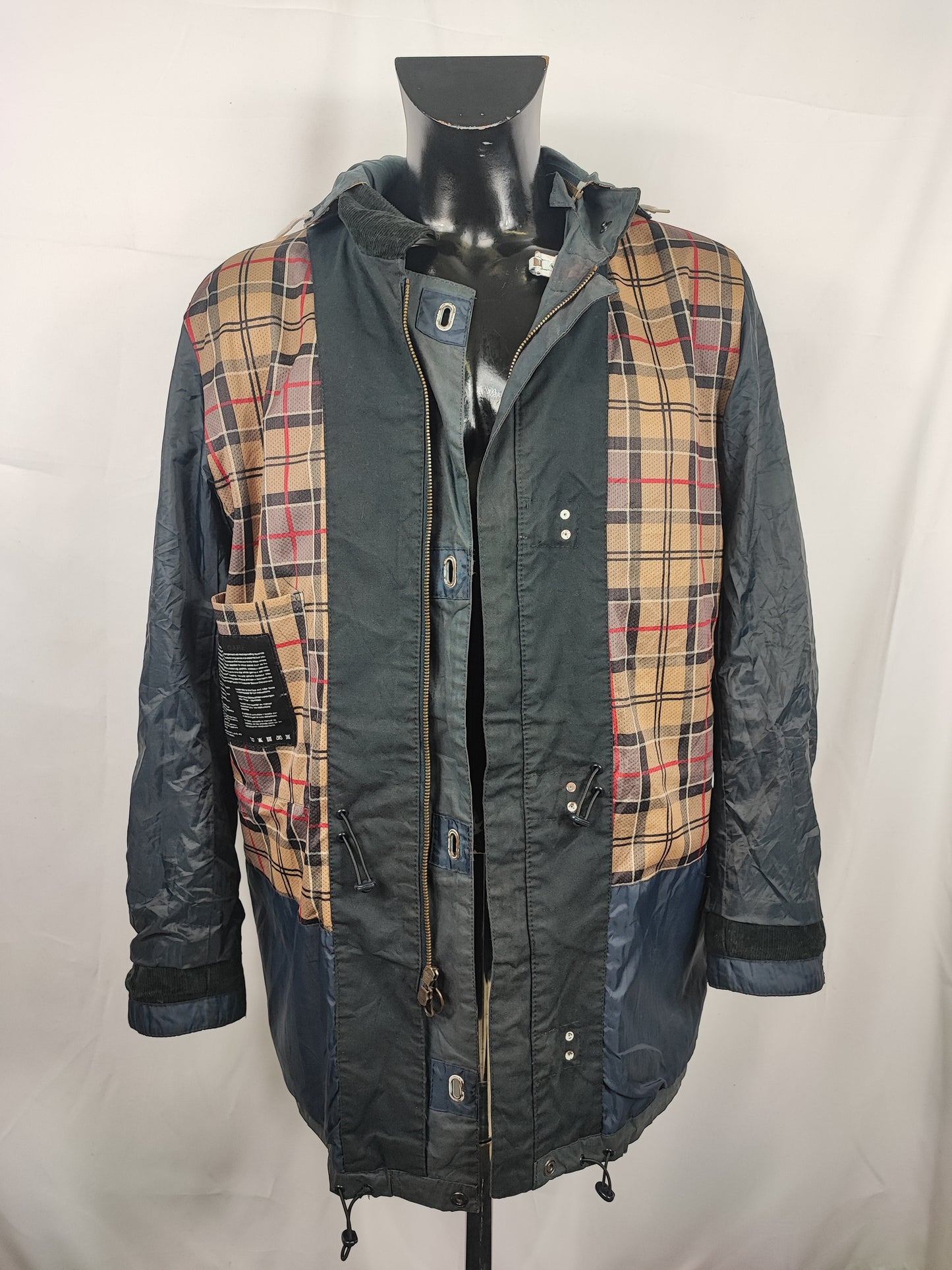 Giacca Barbour blu cerata da uomo Large - Man Navy Masthead wax jacket size Large