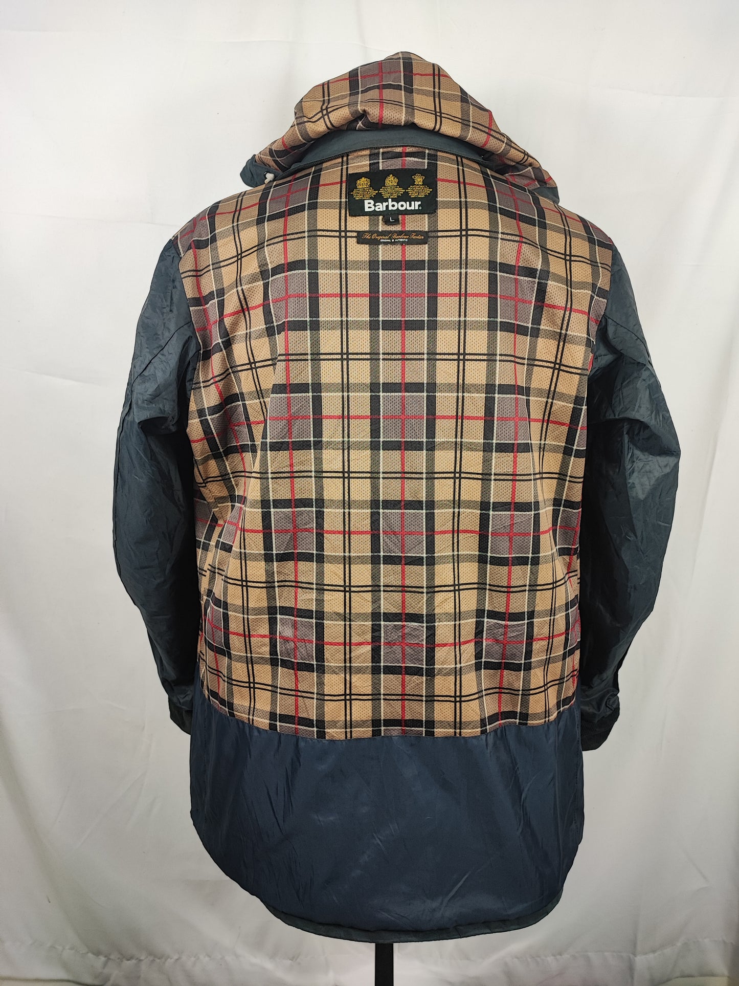 Giacca Barbour blu cerata da uomo Large - Man Navy Masthead wax jacket size Large