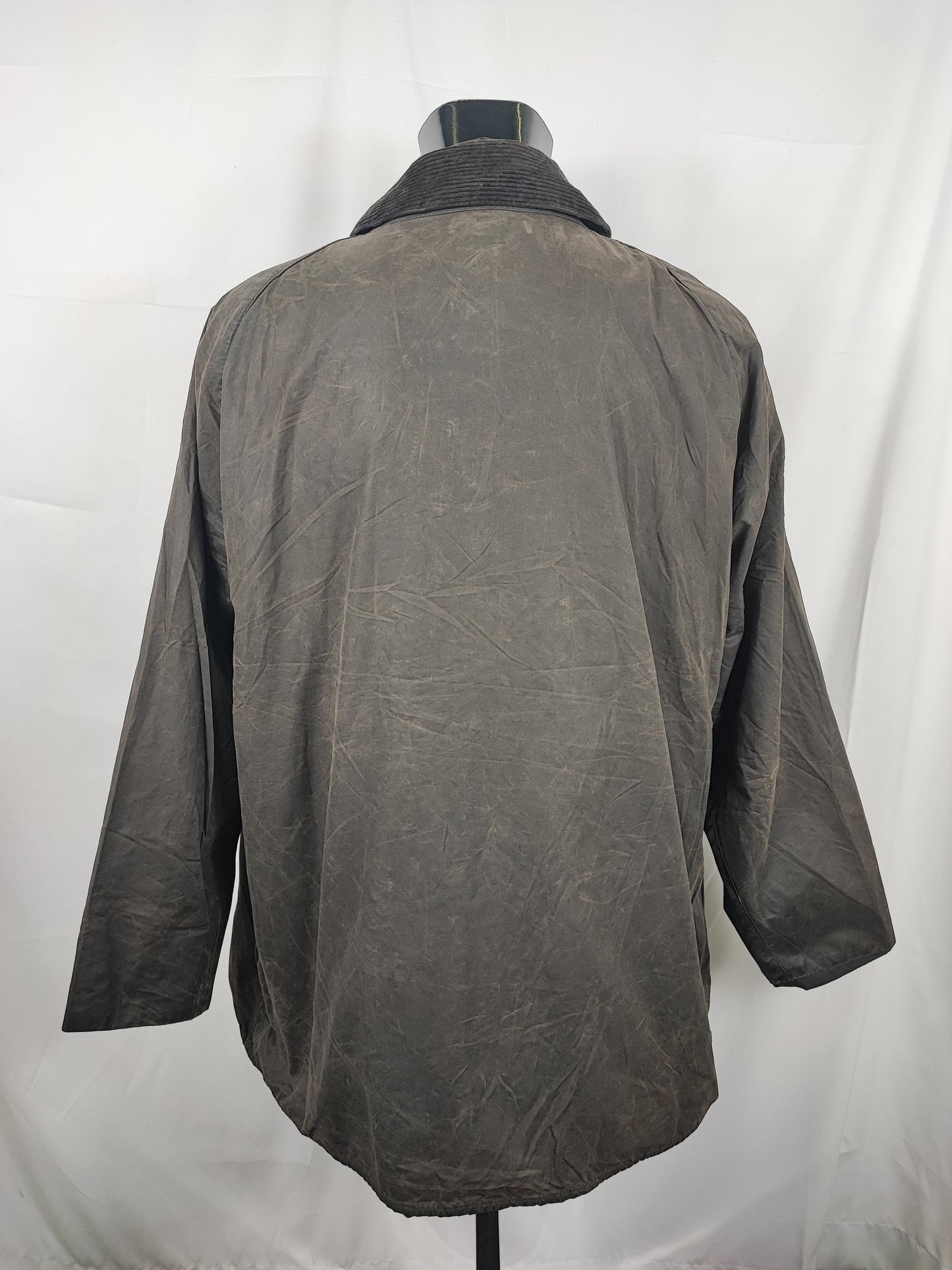 Barbour Giacca Beaufort vintage nero C52/132 cm Black vintage Wax Beaufort jacket XXXL