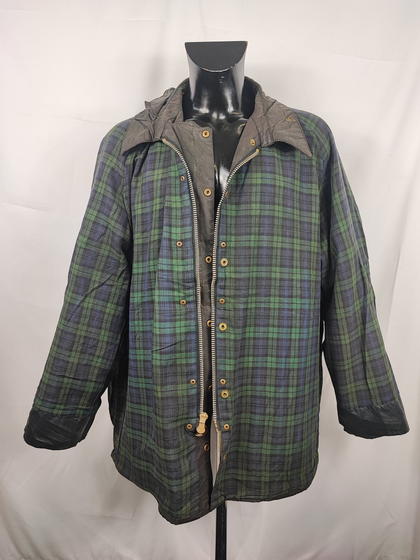 Barbour Giacca Beaufort vintage nero C52/132 cm Black vintage Wax Beaufort jacket XXXL