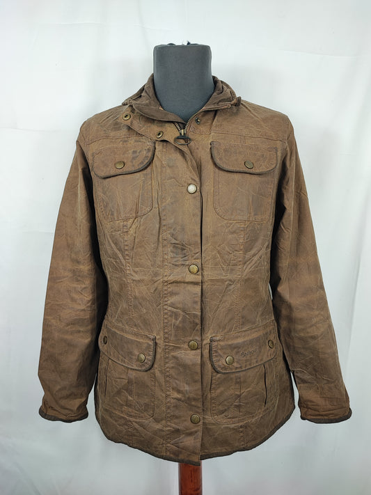 Giacca Barbour corta donna Utility Beige UK10 Small Beige short Lady Utility jacket small size Uk10