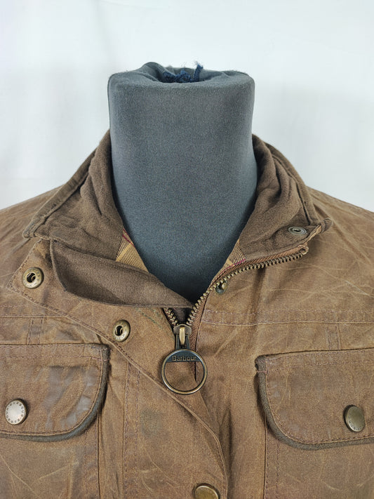 Giacca Barbour corta donna Utility Beige UK10 Small Beige short Lady Utility jacket small size Uk10