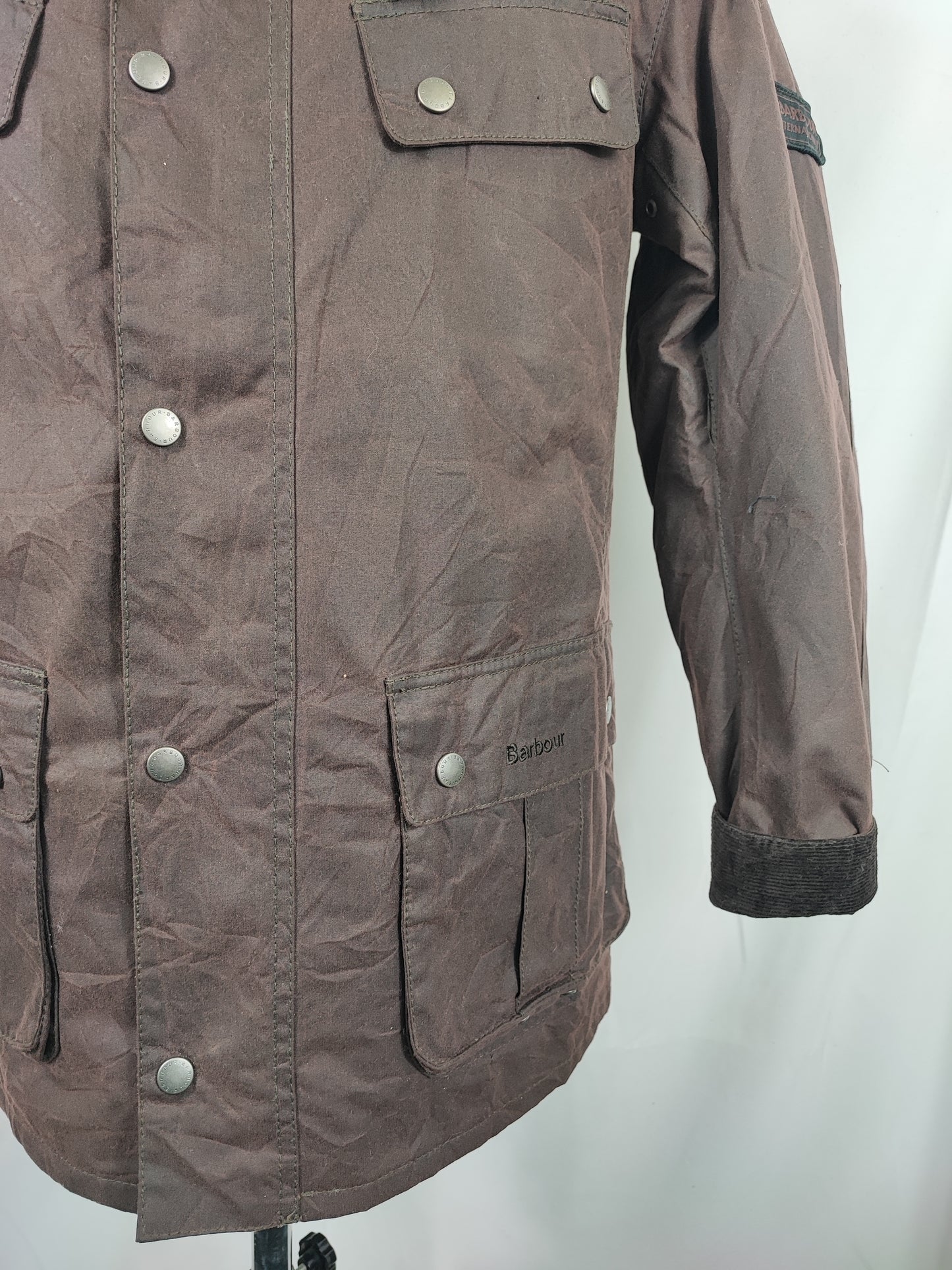 Giacca Barbour International Uomo Duke Marrone Small - Man Brown Duke wax Jacket Size S