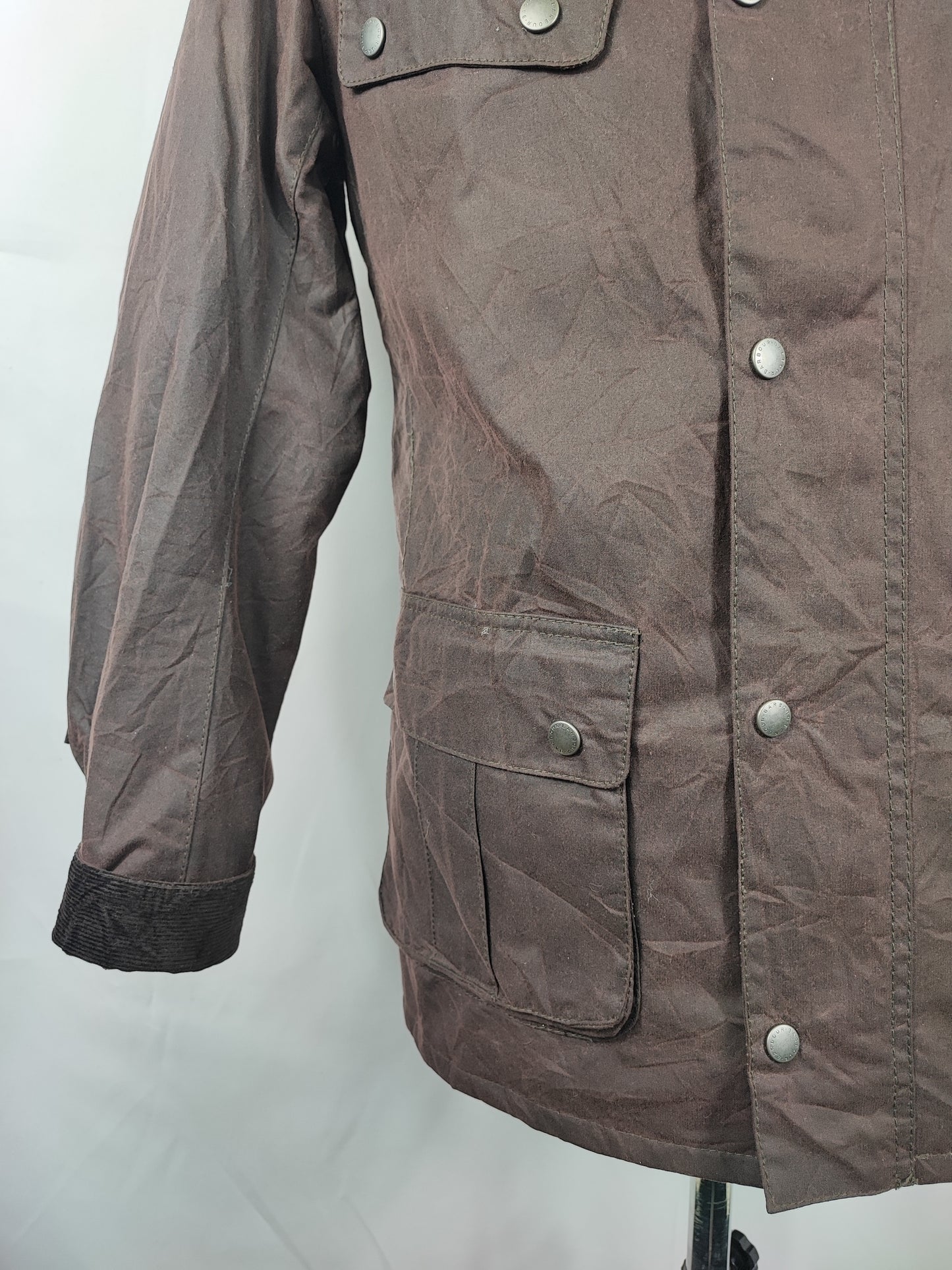 Giacca Barbour International Uomo Duke Marrone Small - Man Brown Duke wax Jacket Size S