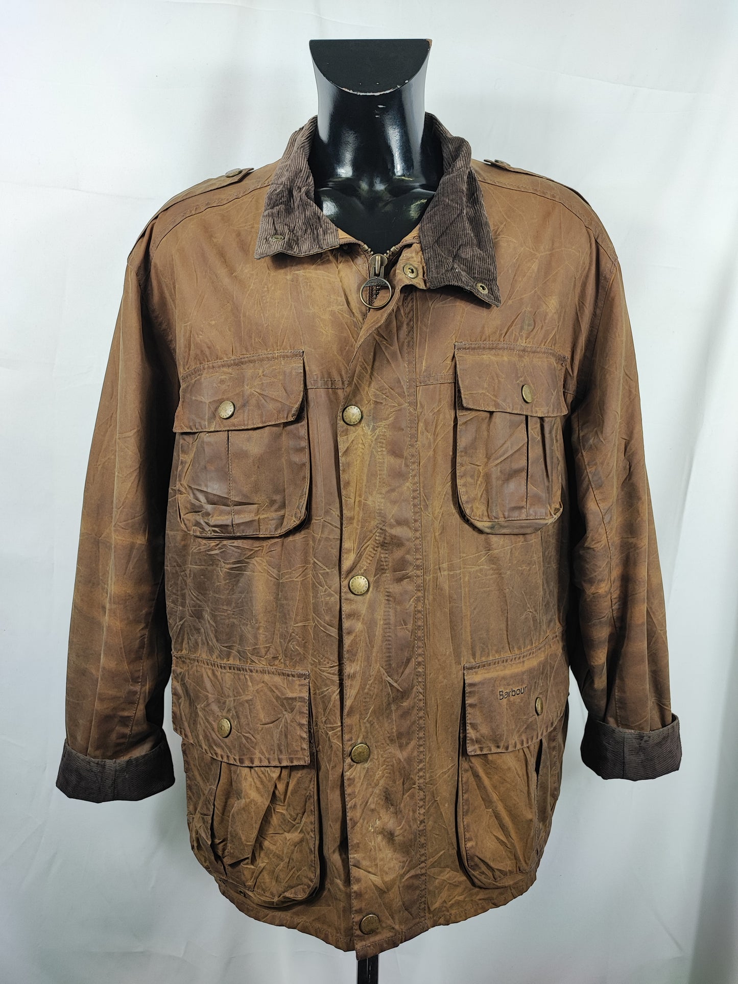 Giacca Barbour Beige Uomo Trooper cerata XXLarge Man Beige Waxed jacket size XXL