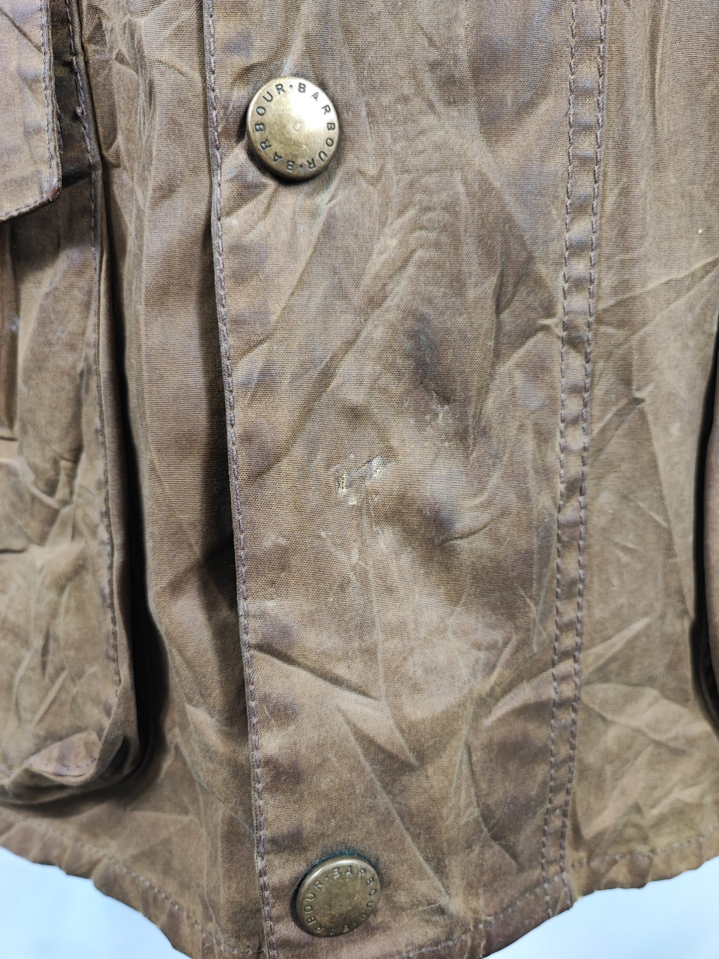 Giacca Barbour Beige Uomo Trooper cerata XXLarge Man Beige Waxed jacket size XXL