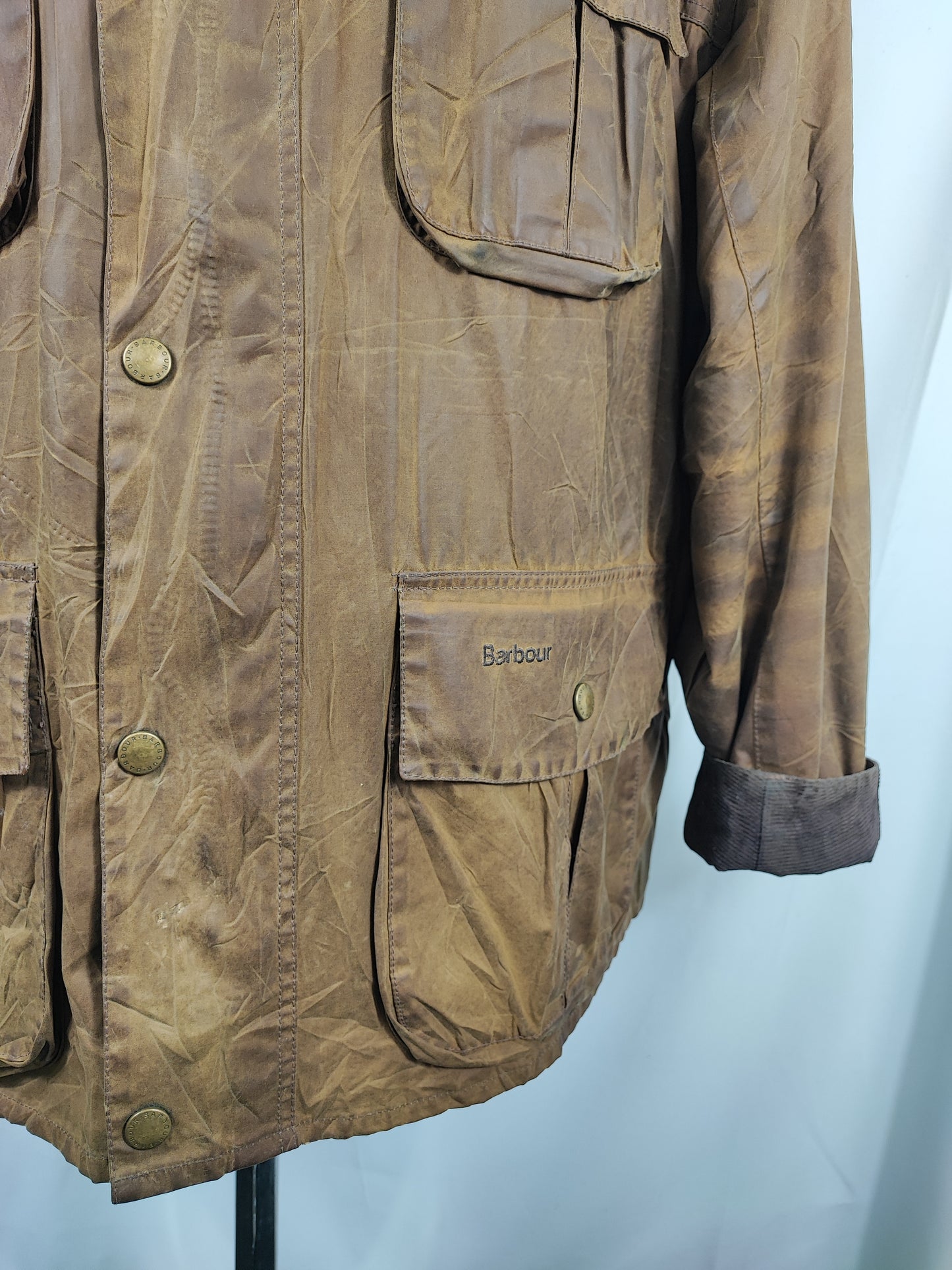 Giacca Barbour Beige Uomo Trooper cerata XXLarge Man Beige Waxed jacket size XXL