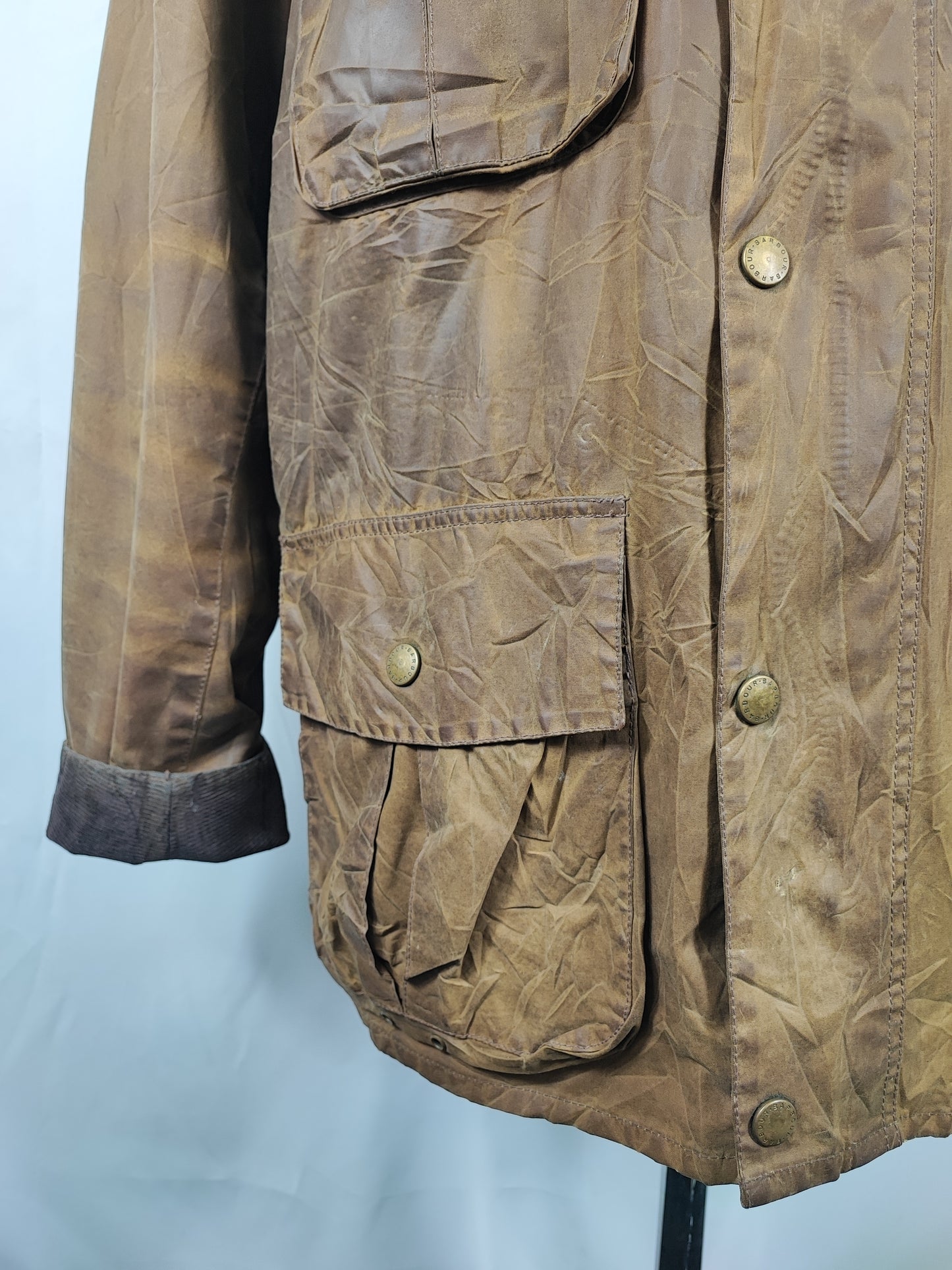 Giacca Barbour Beige Uomo Trooper cerata XXLarge Man Beige Waxed jacket size XXL