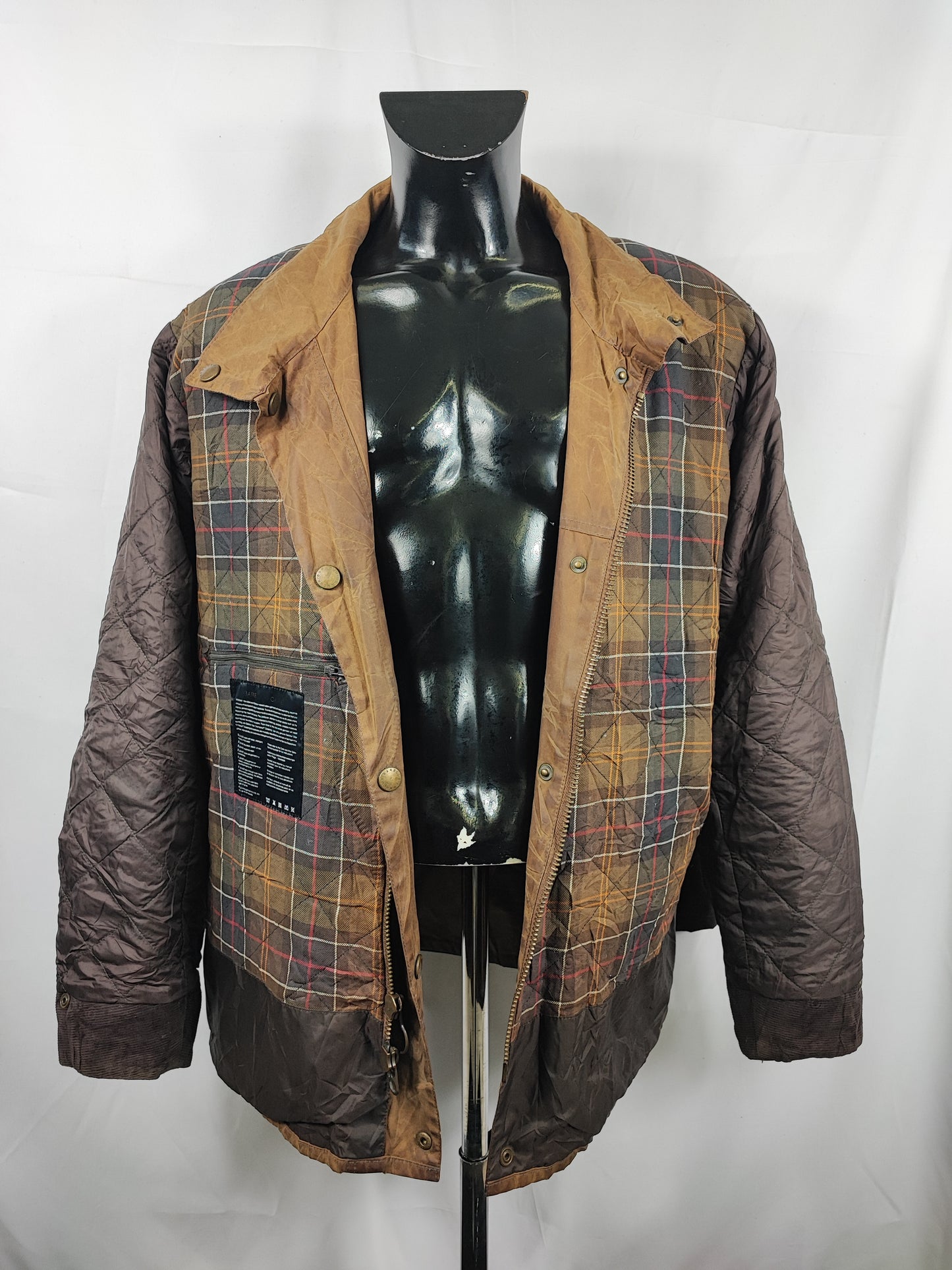 Giacca Barbour Beige Uomo Trooper cerata XXLarge Man Beige Waxed jacket size XXL
