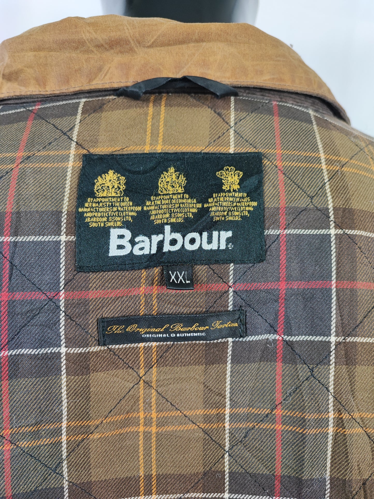 Giacca Barbour Beige Uomo Trooper cerata XXLarge Man Beige Waxed jacket size XXL