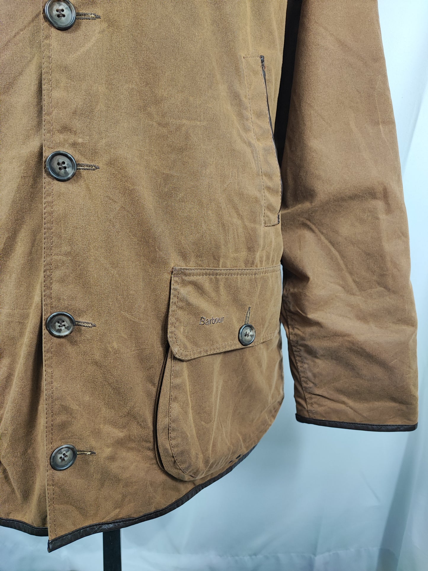 RARA Barbour Giacca Uomo Beauchamp C52/132 cm XXXL- Brown Waxed Beauchamp coat size XXXL