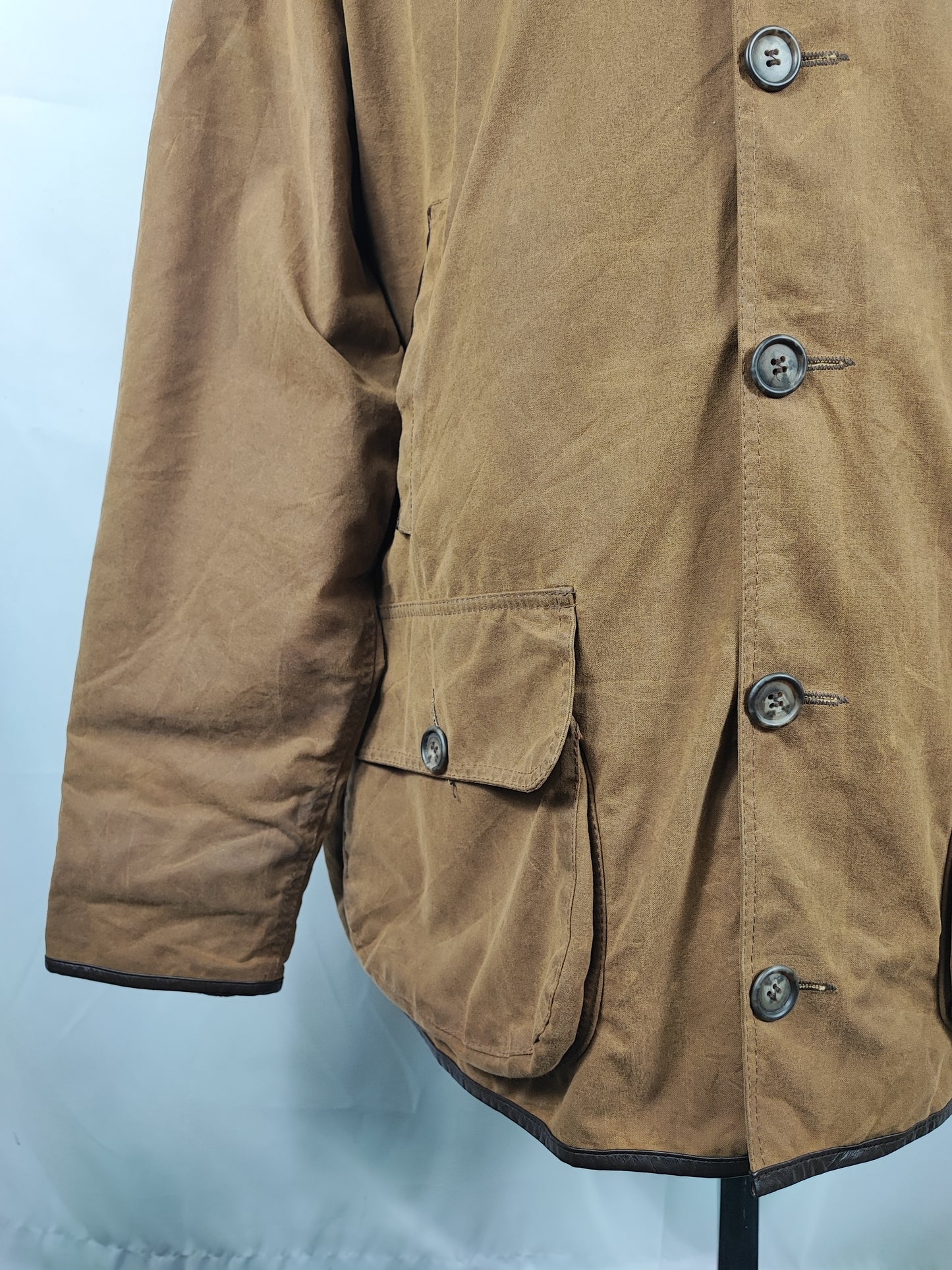 RARA Barbour Giacca Uomo Beauchamp C52/132 cm XXXL- Brown Waxed Beauchamp coat size XXXL