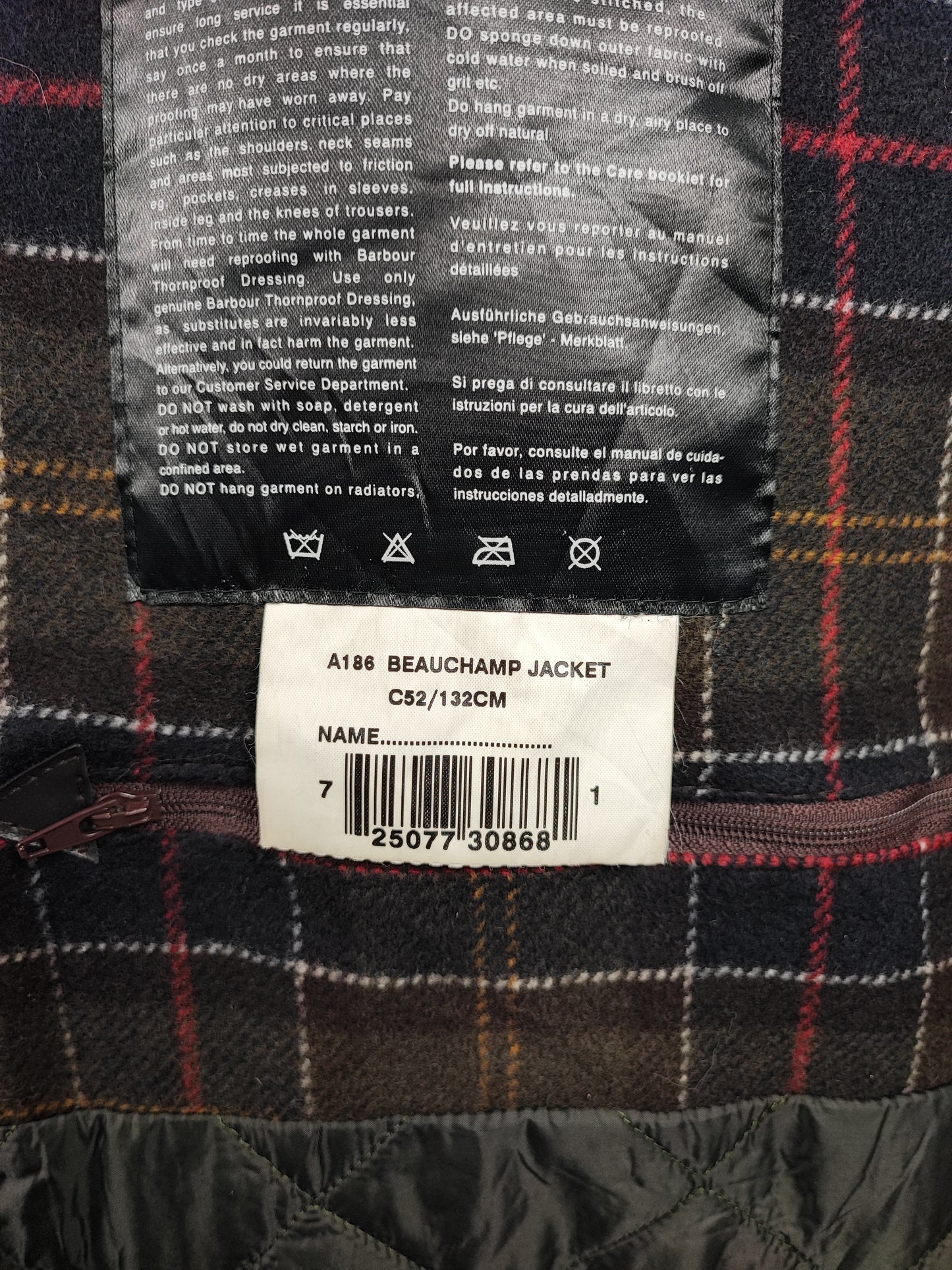 RARA Barbour Giacca Uomo Beauchamp C52/132 cm XXXL- Brown Waxed Beauchamp coat size XXXL