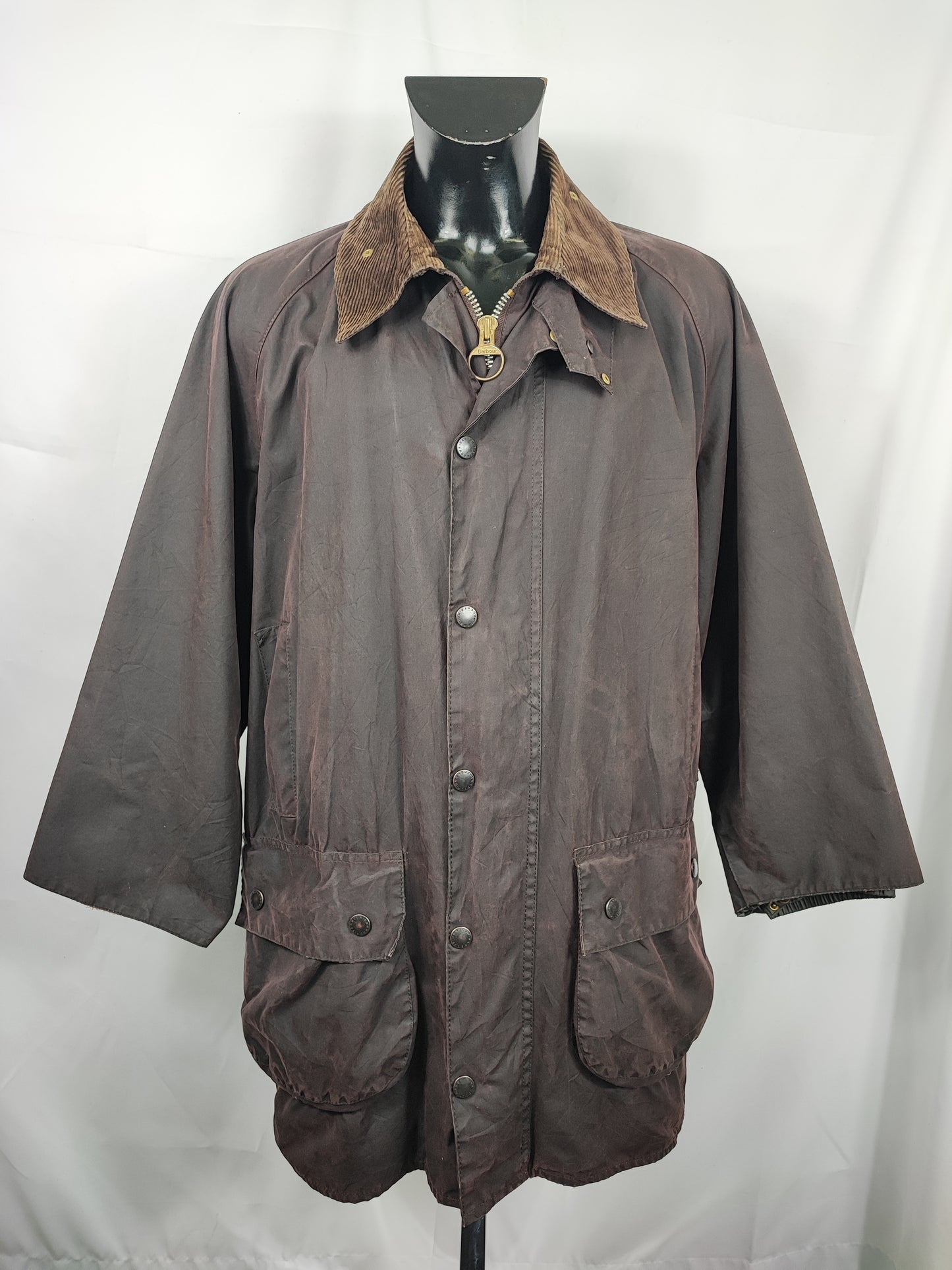 RARA Barbour Gamefair Marrone C46/117 cm Brown Wax Gamefair Jacket c46 size Xlarge