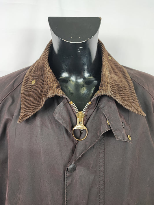 RARA Barbour Gamefair Marrone C46/117 cm Brown Wax Gamefair Jacket c46 size Xlarge