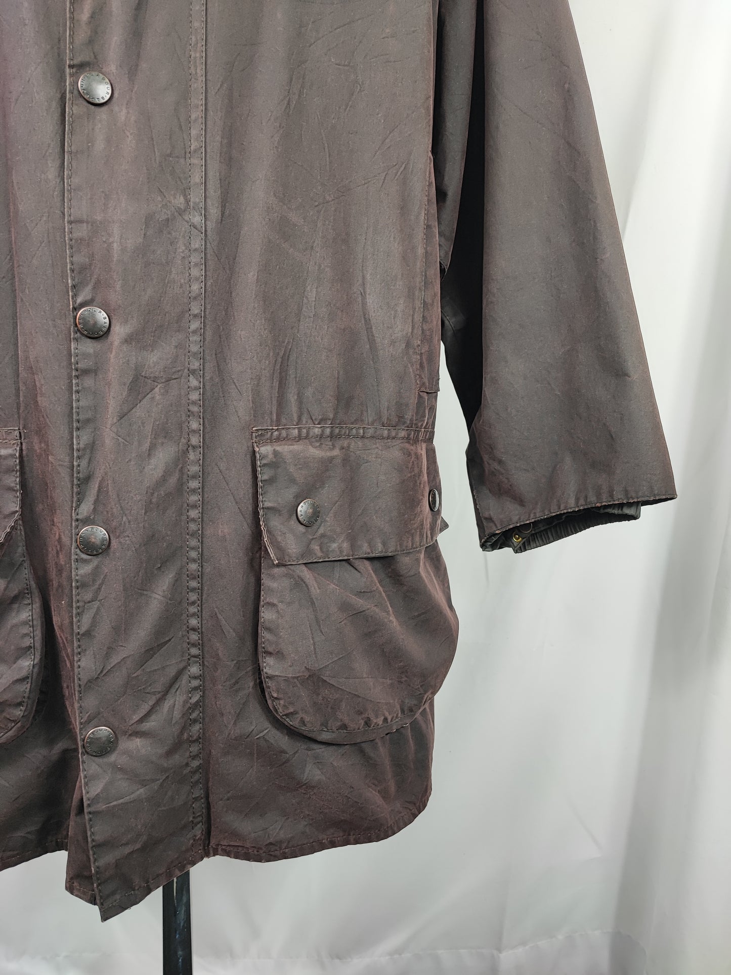 RARA Barbour Gamefair Marrone C46/117 cm Brown Wax Gamefair Jacket c46 size Xlarge