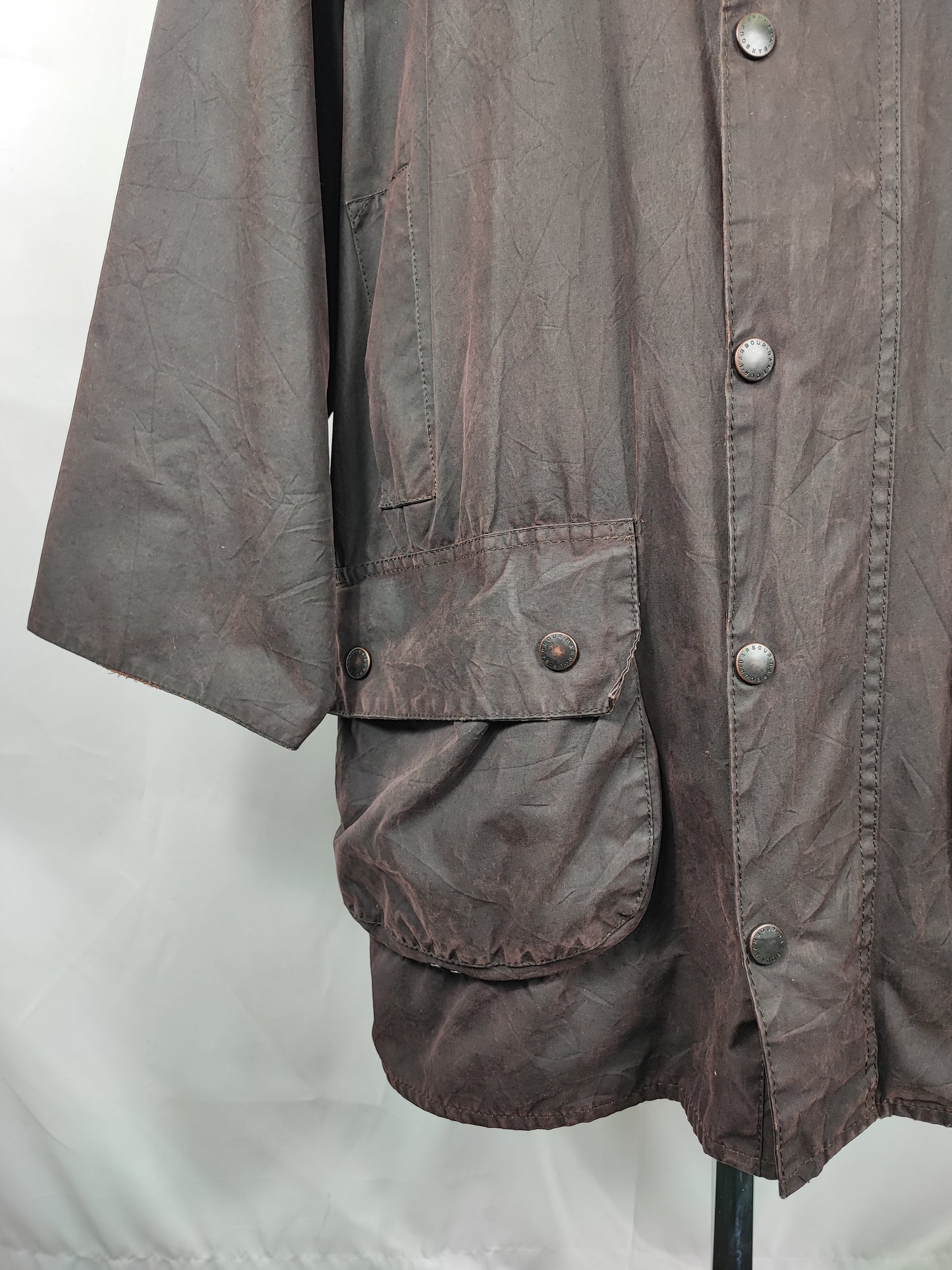 RARA Barbour Gamefair Marrone C46/117 cm Brown Wax Gamefair Jacket c46 size Xlarge