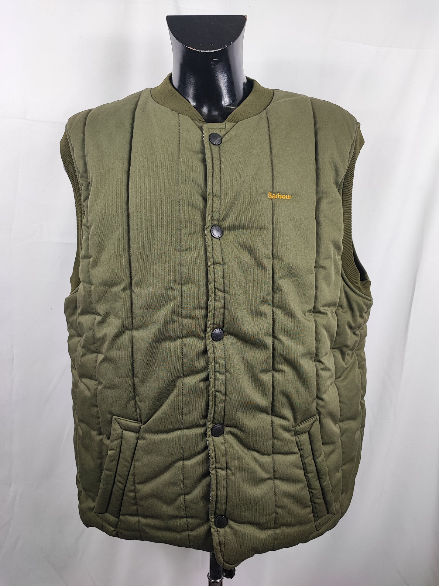 Gilet Barbour Vintage Trekker verde Xlarge- Green man vintage vest Trekker size  XLarge