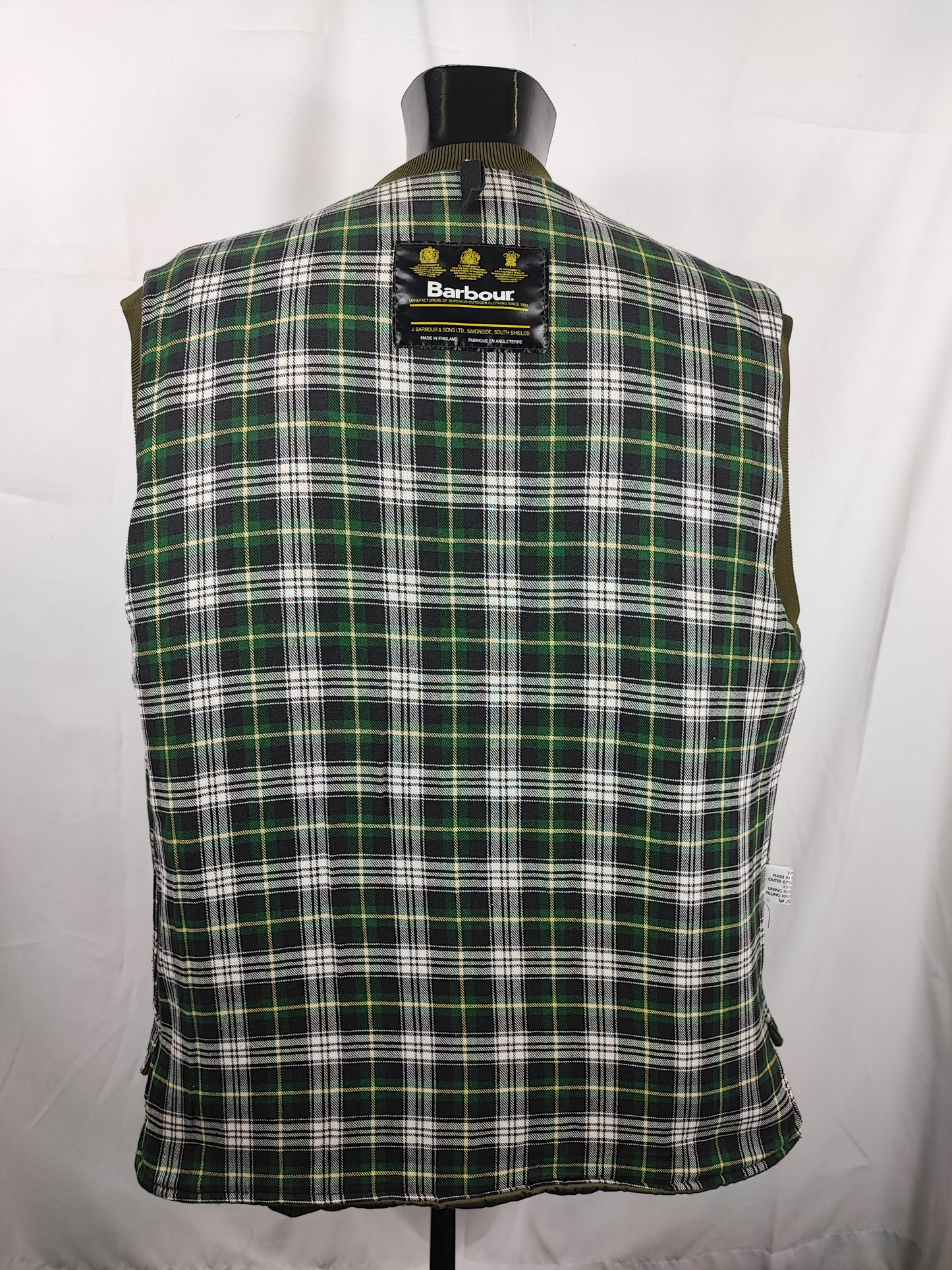 Gilet Barbour Vintage Trekker verde Xlarge- Green man vintage vest Trekker size  XLarge