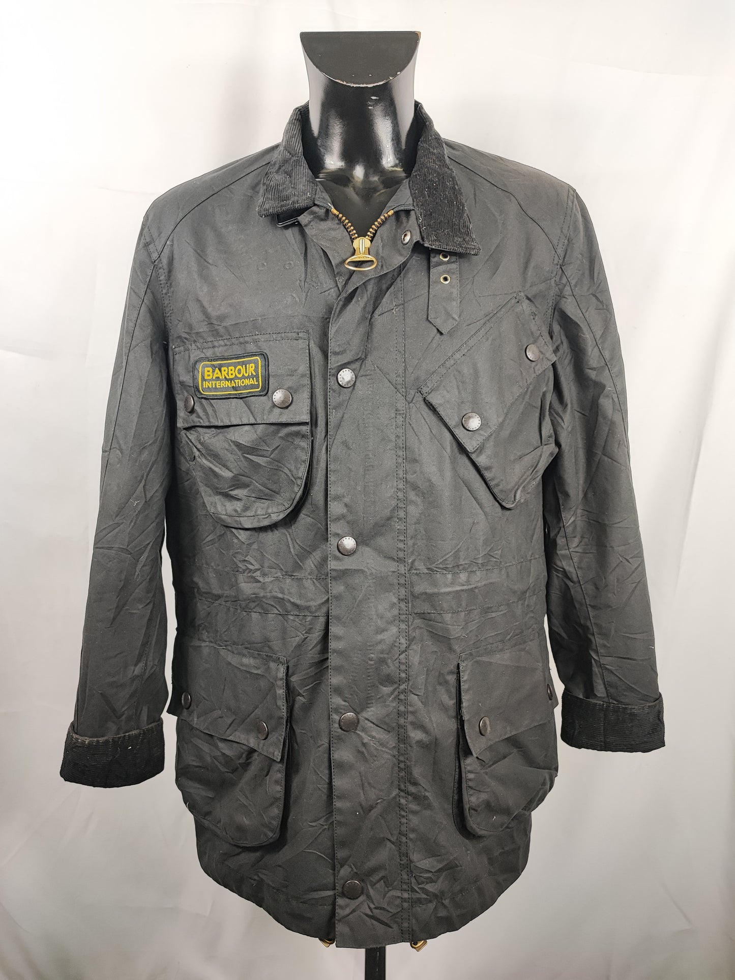 Giacca Barbour International Active nera Large- Man Black International Active Jacket Size L