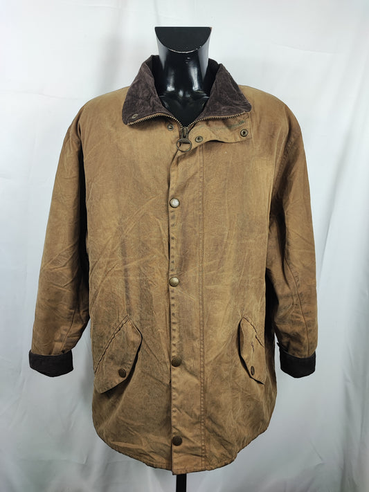 Giacca Barbour Beige New Hampshire Cerata XXLarge - Man Wax Beige New Hampshire Jacket Beige Size XXLarge