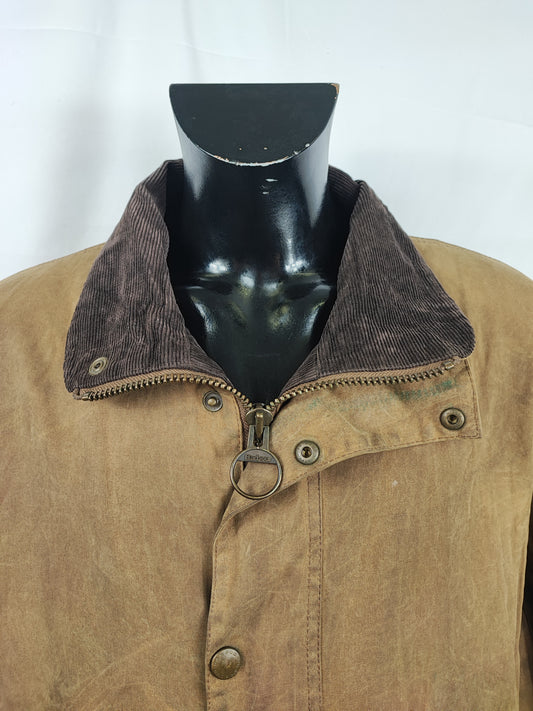 Giacca Barbour Beige New Hampshire Cerata XXLarge - Man Wax Beige New Hampshire Jacket Beige Size XXLarge