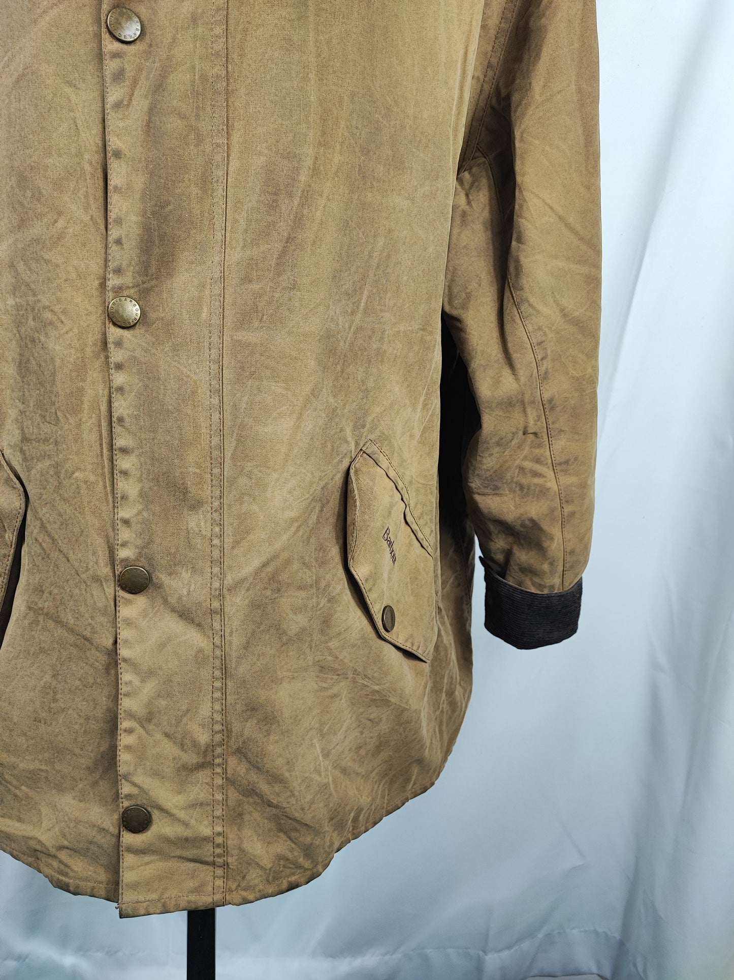 Giacca Barbour Beige New Hampshire Cerata XXLarge - Man Wax Beige New Hampshire Jacket Beige Size XXLarge