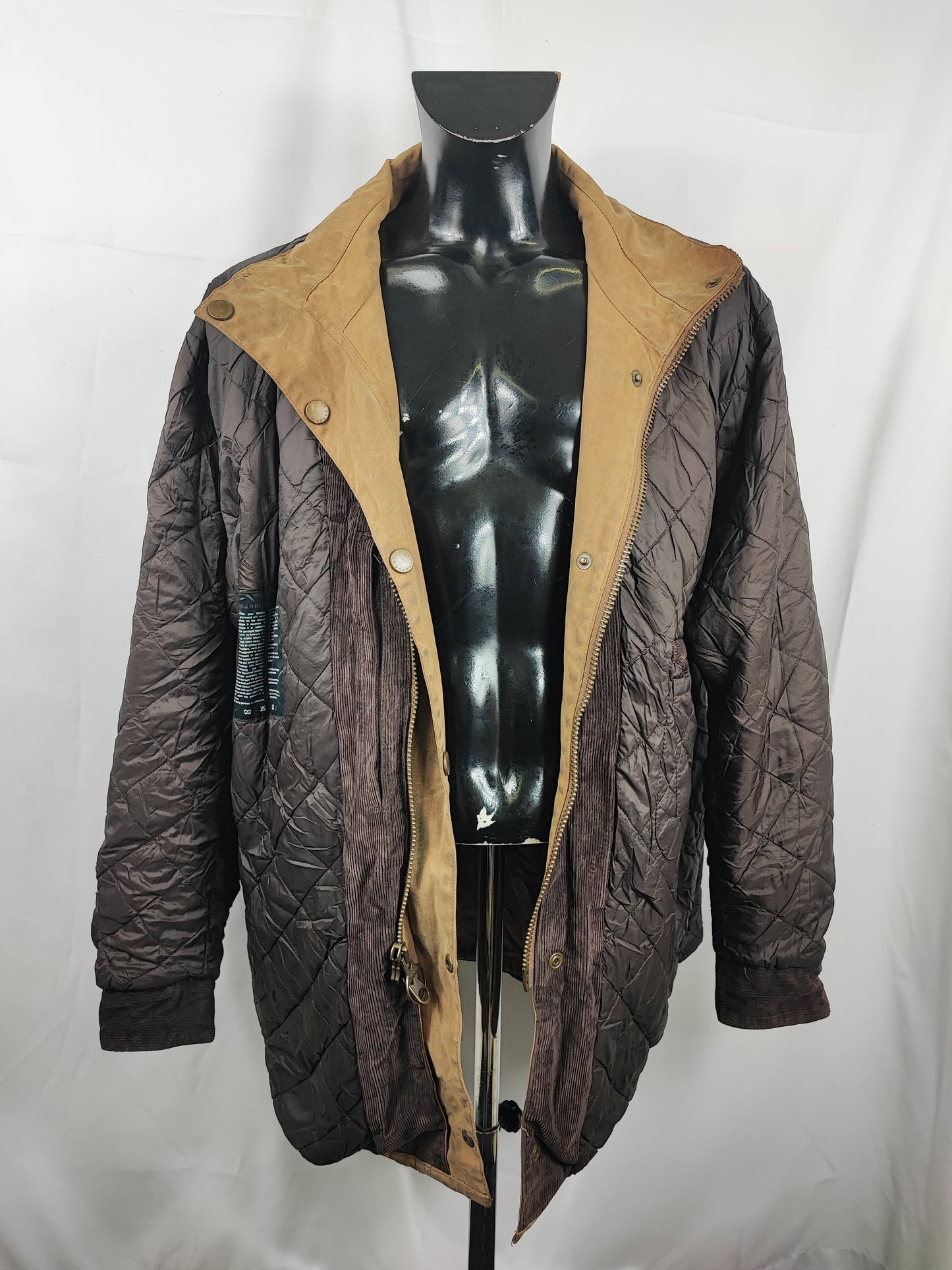 Giacca Barbour Beige New Hampshire Cerata XXLarge - Man Wax Beige New Hampshire Jacket Beige Size XXLarge
