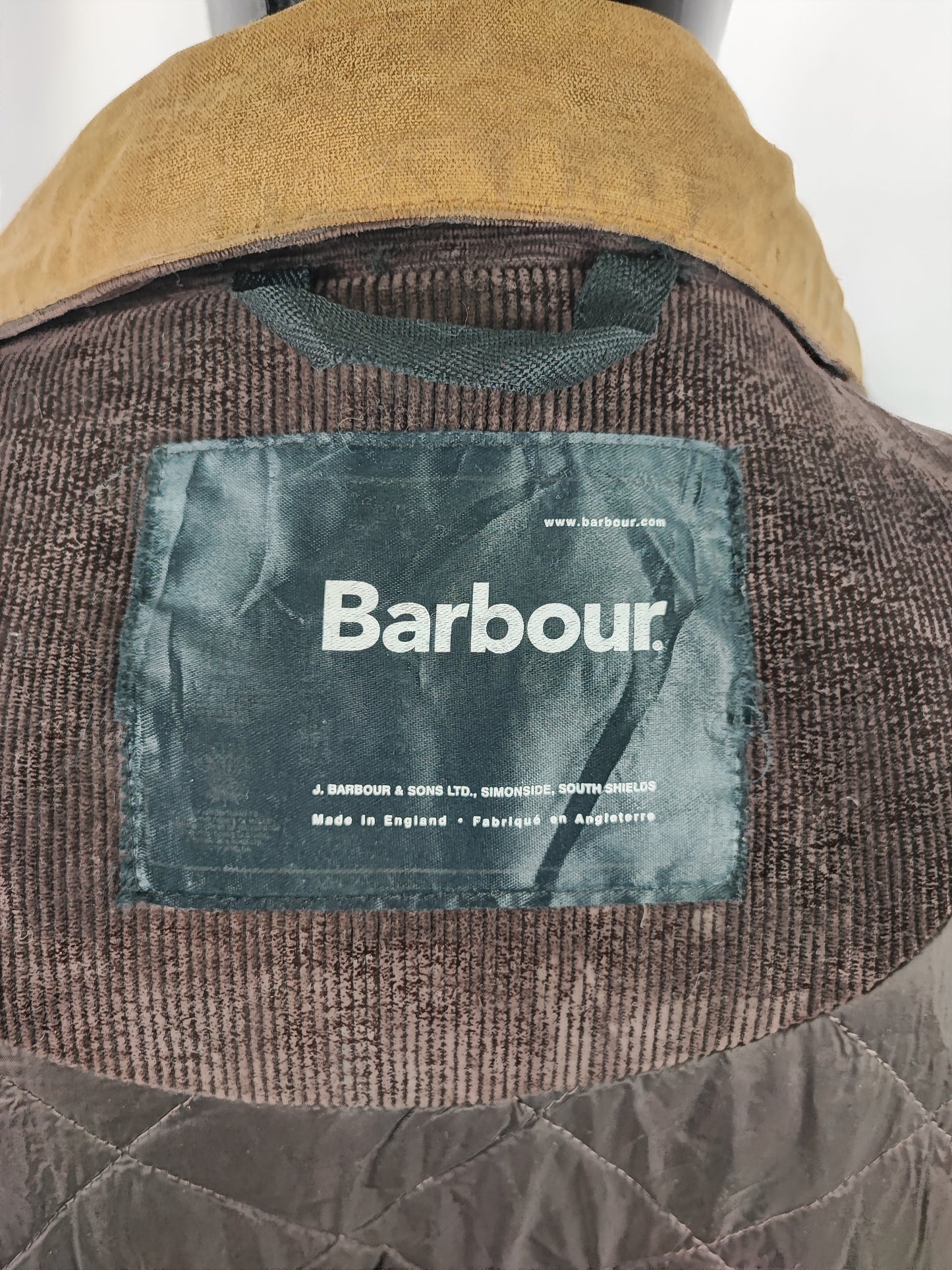Giacca Barbour Beige New Hampshire Cerata XXLarge - Man Wax Beige New Hampshire Jacket Beige Size XXLarge