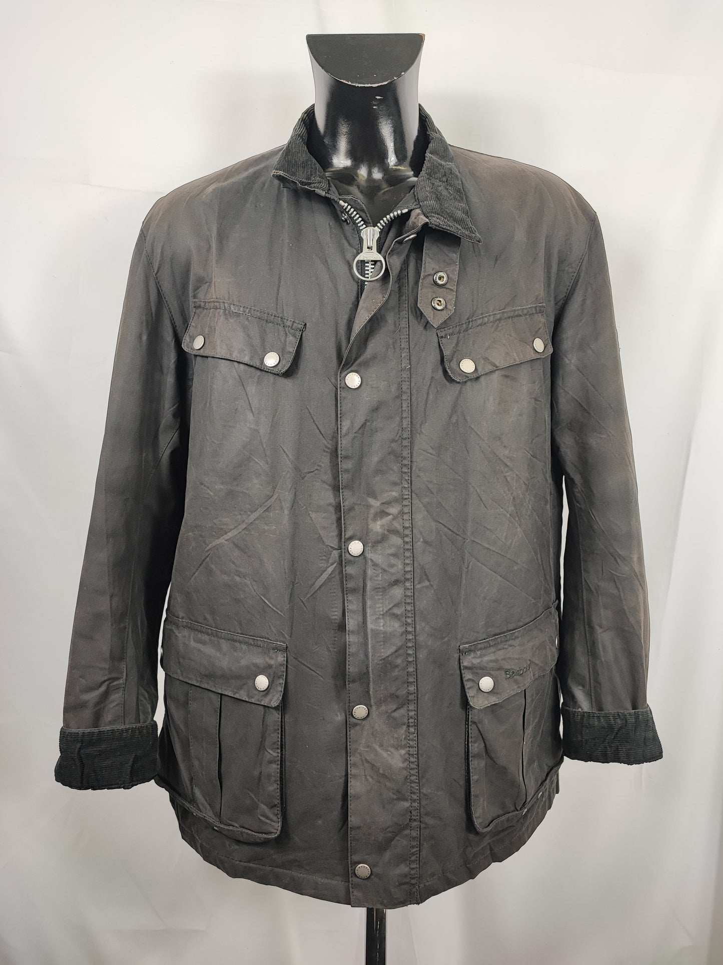 Giacca Barbour International Duke nero XXL - Man black Duke wax Jacket Size XXL