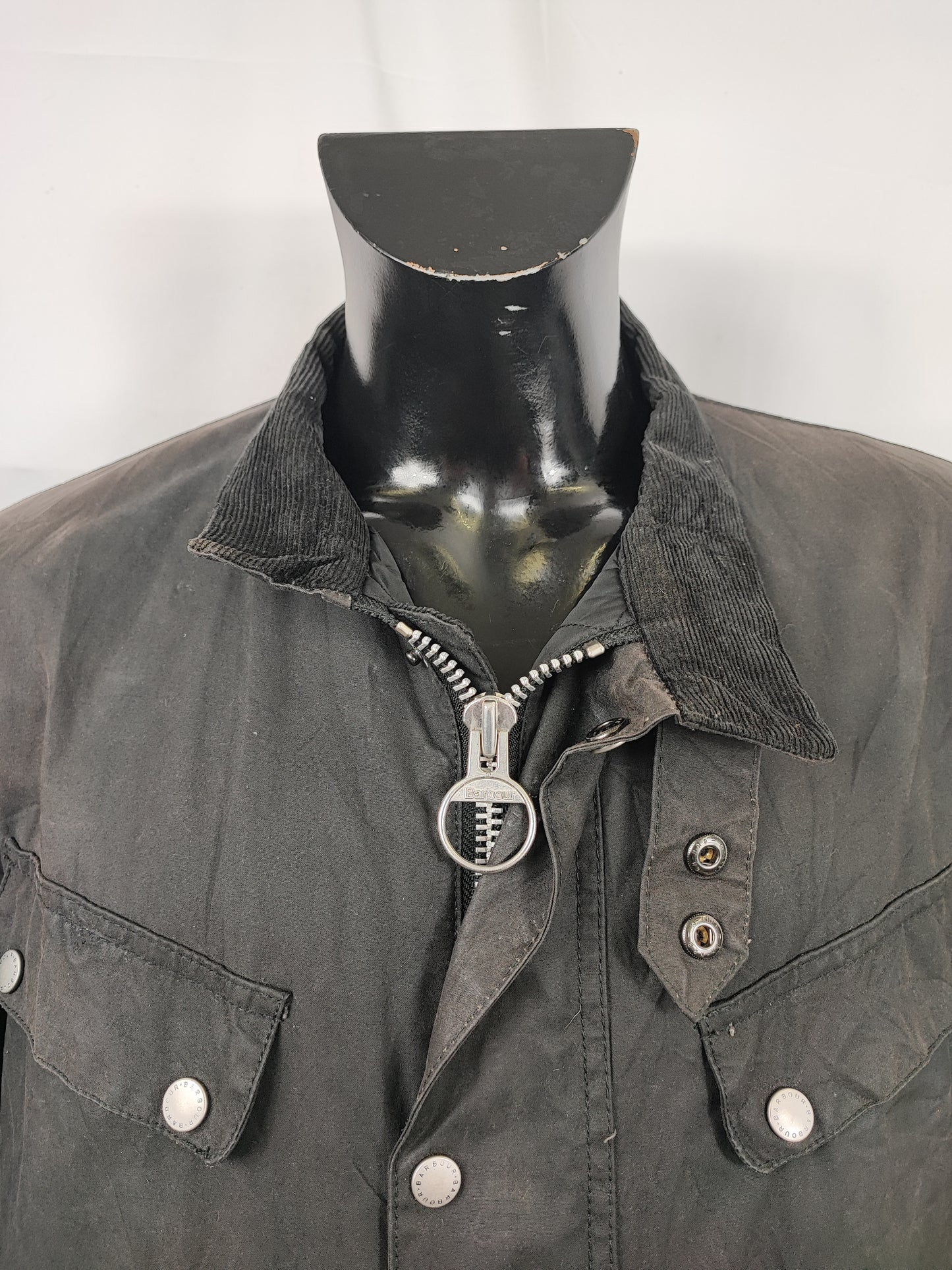 Giacca Barbour International Duke nero XXL - Man black Duke wax Jacket Size XXL