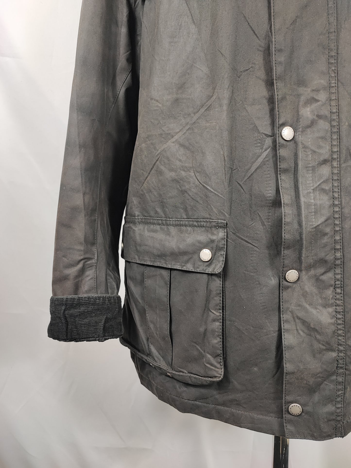 Giacca Barbour International Duke nero XXL - Man black Duke wax Jacket Size XXL