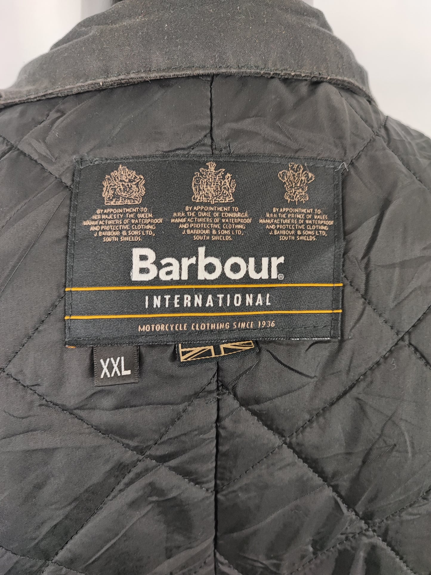Giacca Barbour International Duke nero XXL - Man black Duke wax Jacket Size XXL
