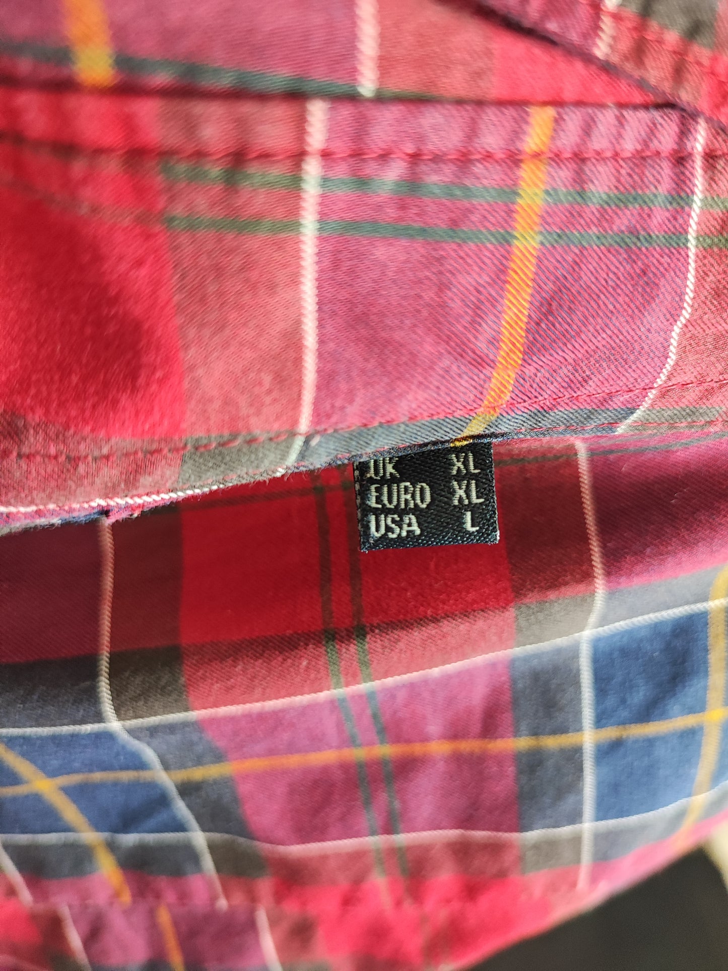 Camicia Barbour da uomo rossa a quadri in cotone fantasia tartan XL - Man Cotton Red Tartan Shirt size XL