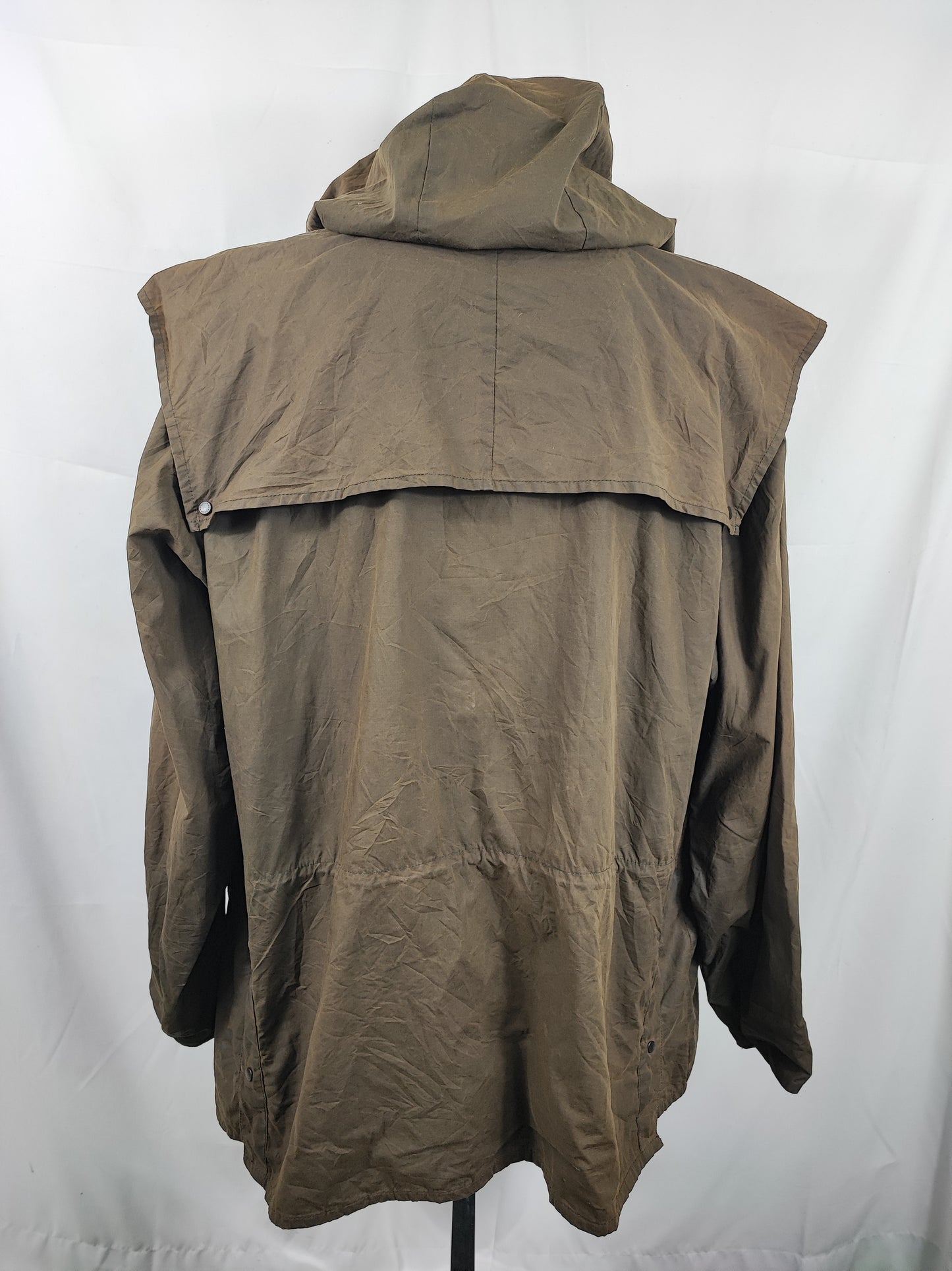 Barbour Durham verde cerato con cappuccio C52/132 cm Sage Hooded waxed Durham XXXL