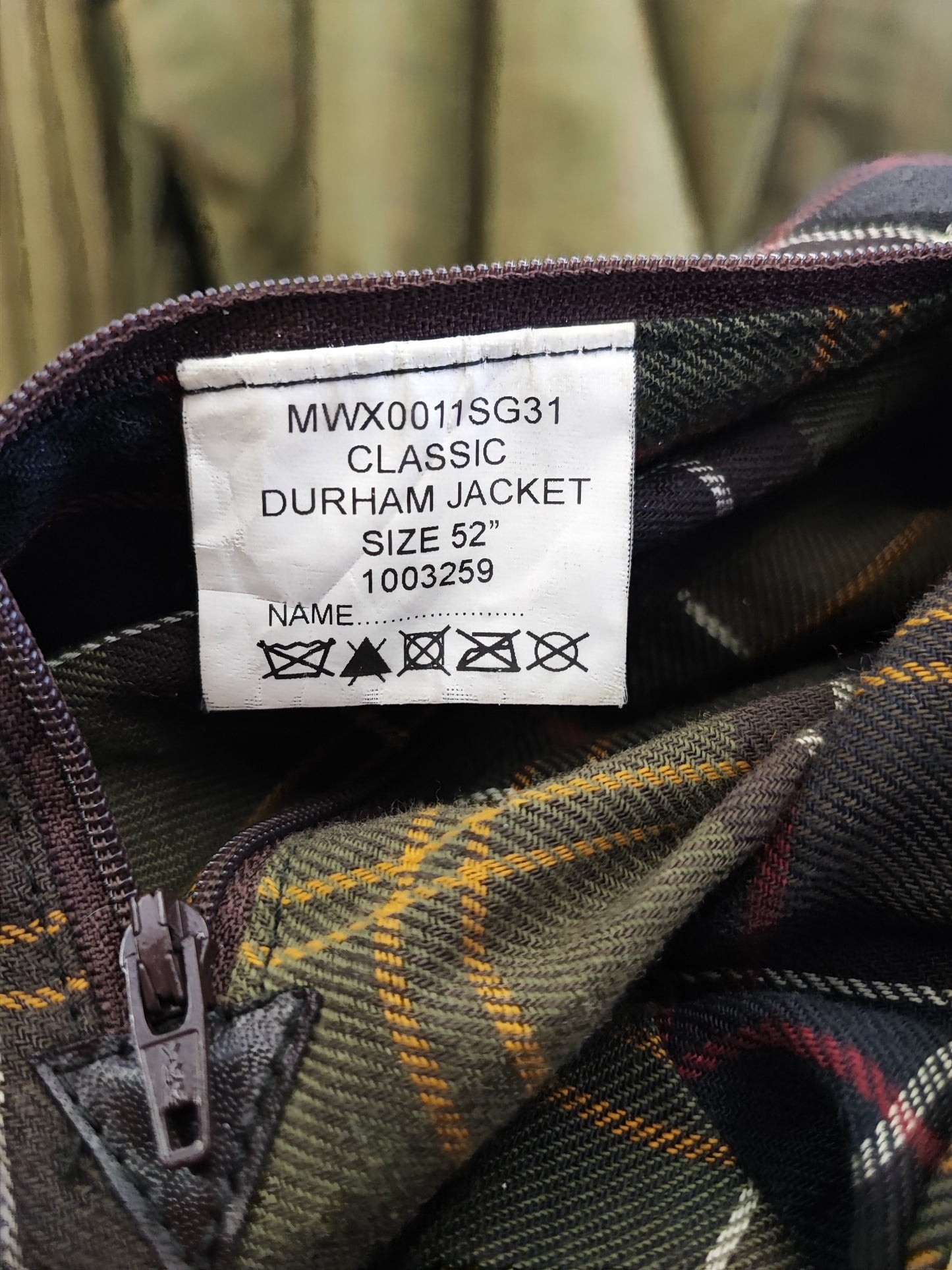 Barbour Durham verde cerato con cappuccio C52/132 cm Sage Hooded waxed Durham XXXL