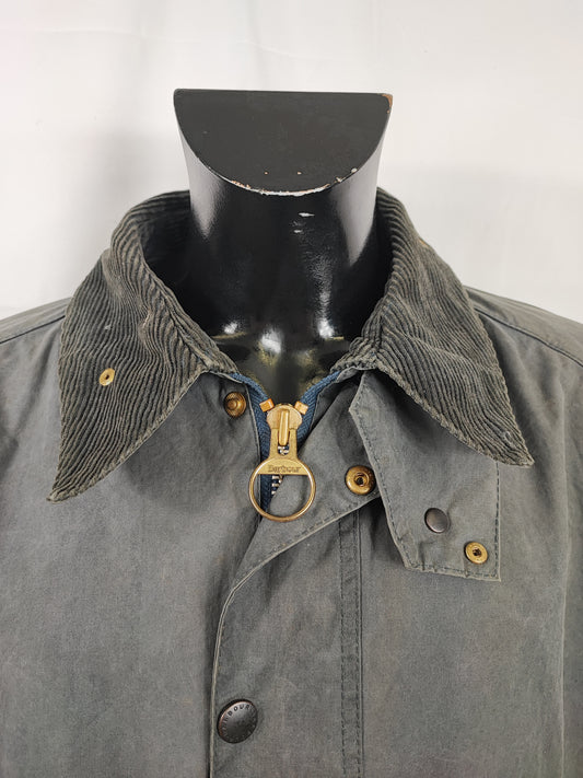 Barbour Giacca Bedale Uomo Blu Vintage C50/127 CM XXL Navy Waxed Bedale Vintage Jacket size 2xl