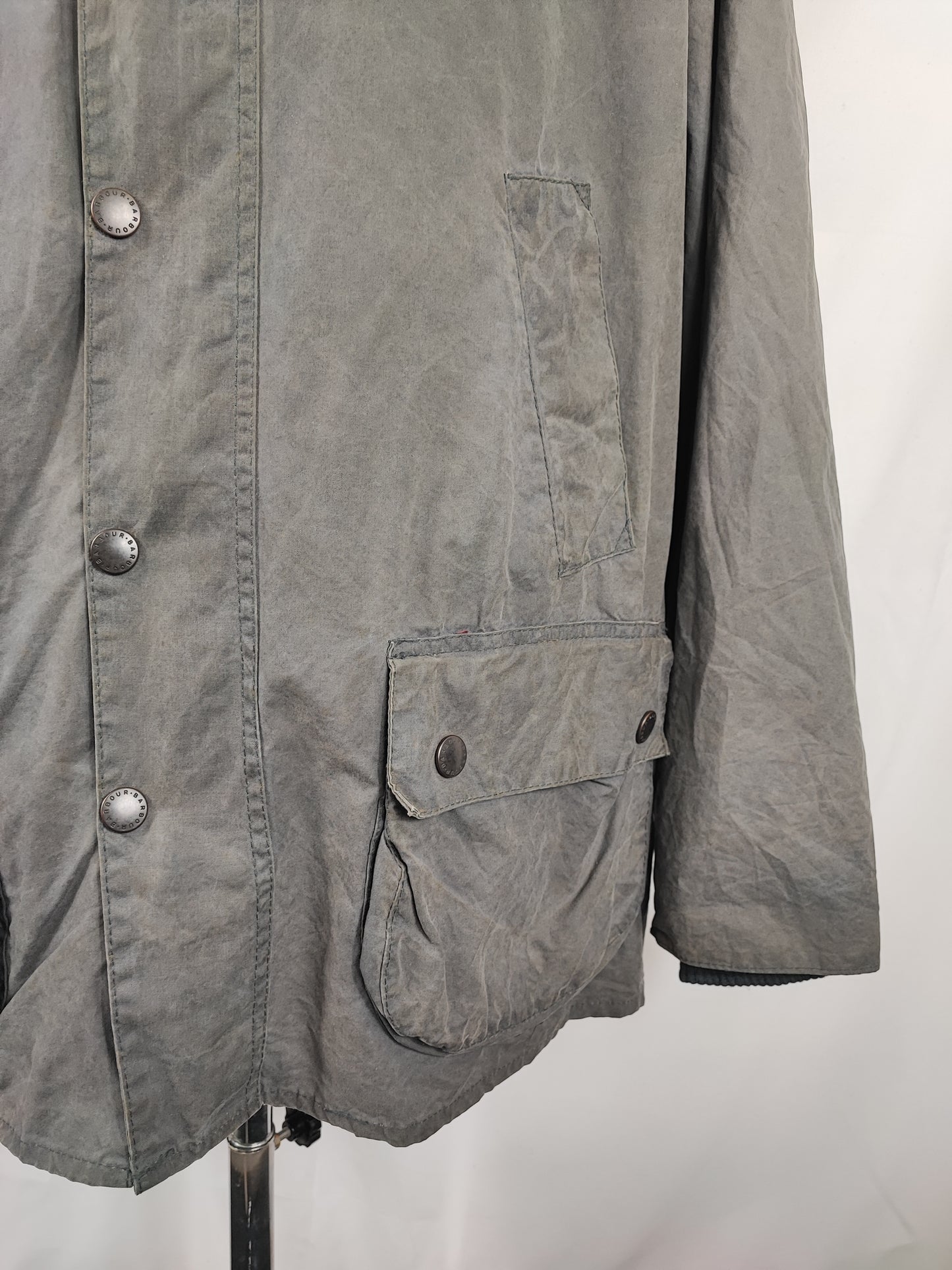 Barbour Giacca Bedale Uomo Blu Vintage C50/127 CM XXL Navy Waxed Bedale Vintage Jacket size 2xl
