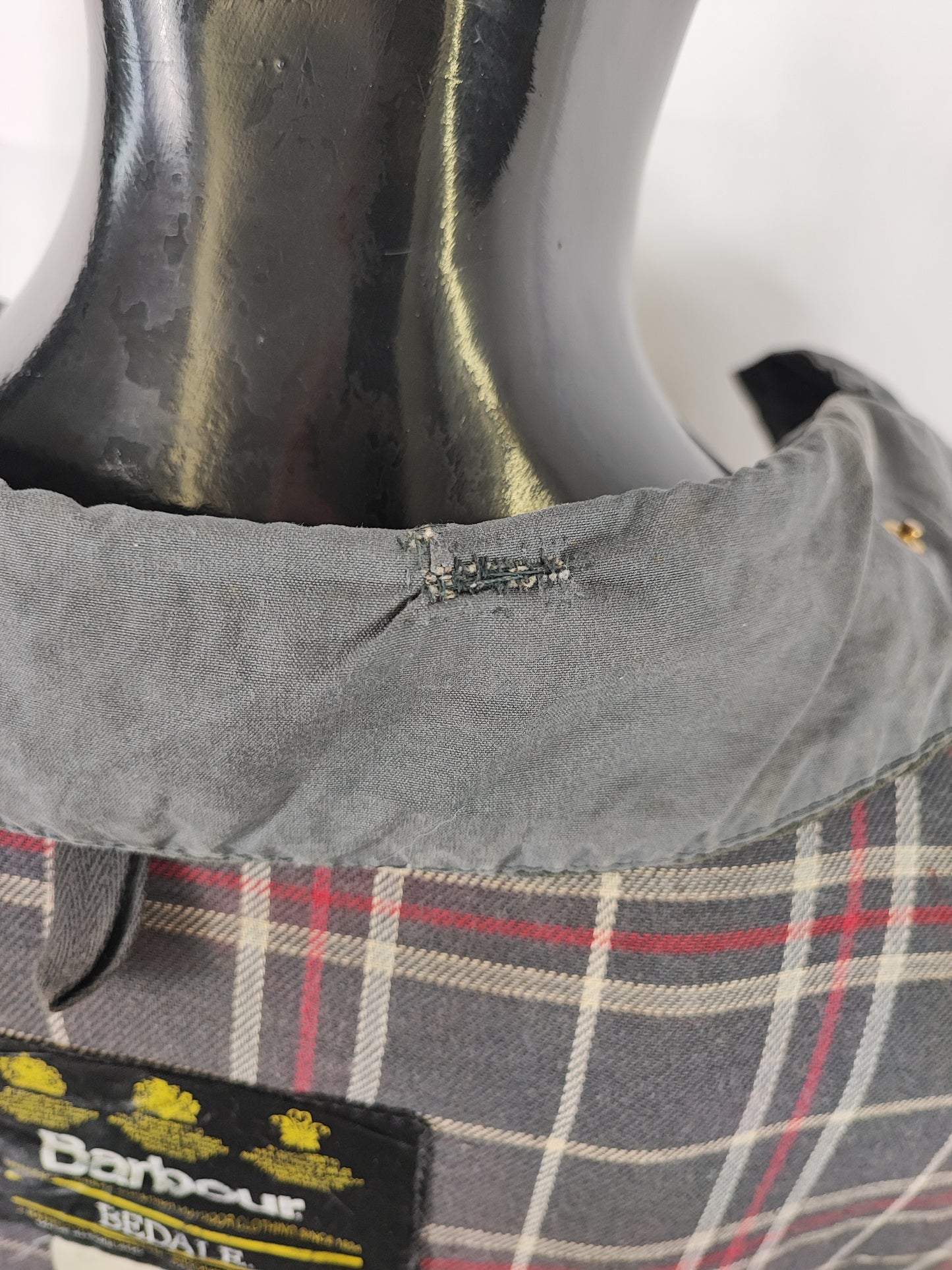 Barbour Giacca Bedale Uomo Blu Vintage C50/127 CM XXL Navy Waxed Bedale Vintage Jacket size 2xl