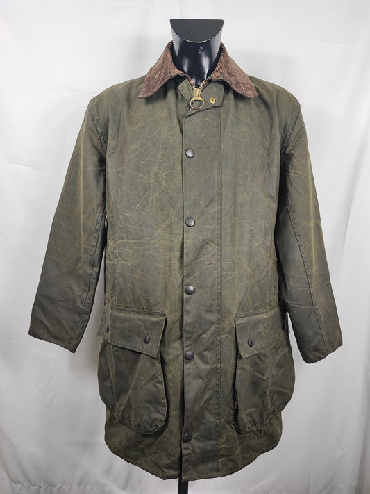 Giacca Barbour Vintage Northumbria C40/102cm-Green Waxed Northumbria Jacket Size Medium/Large se