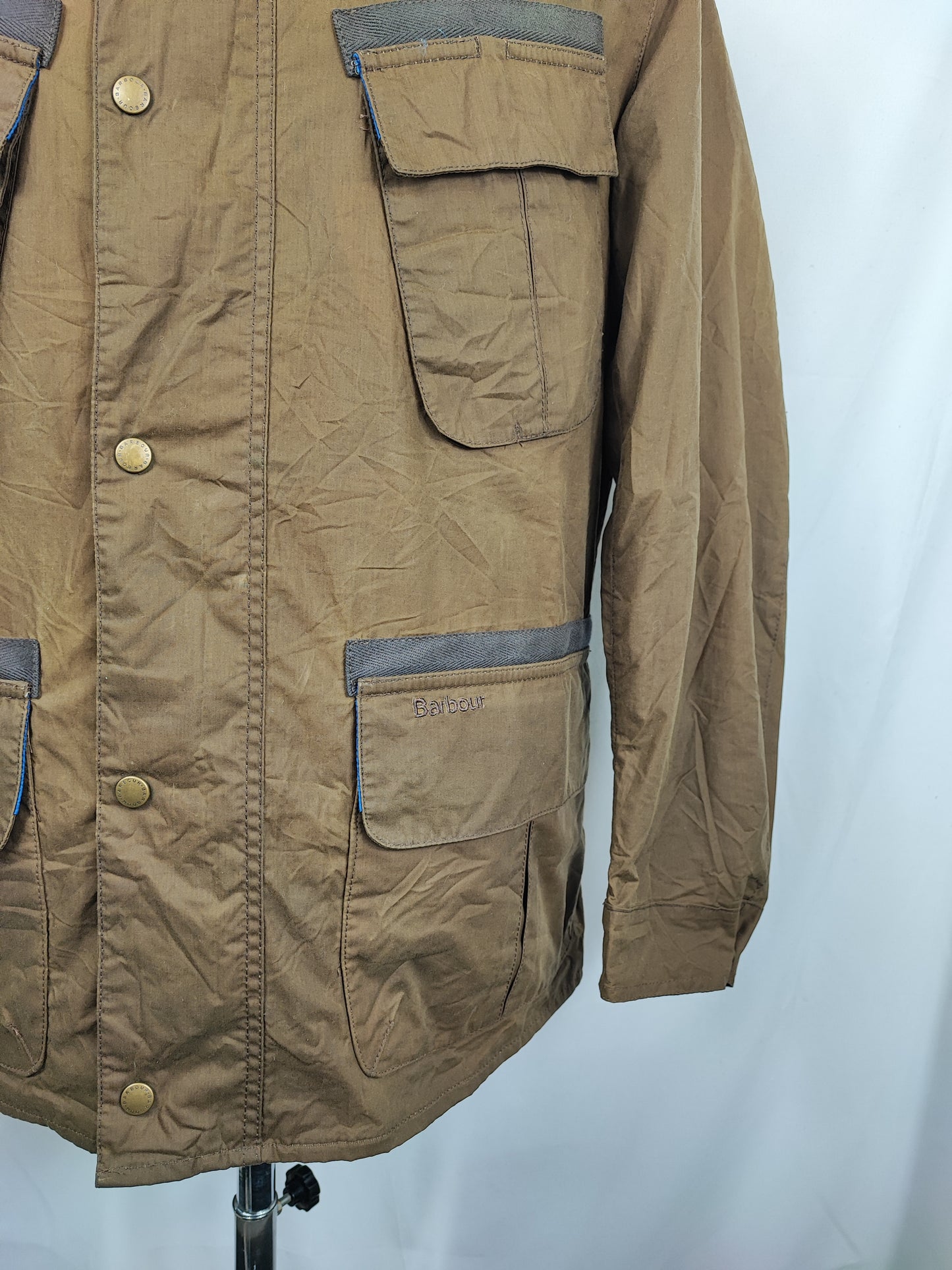 Giacca da uomo Oliva Benkirk cerato taglia L- Man Olive wax Benkirk jacket size Large
