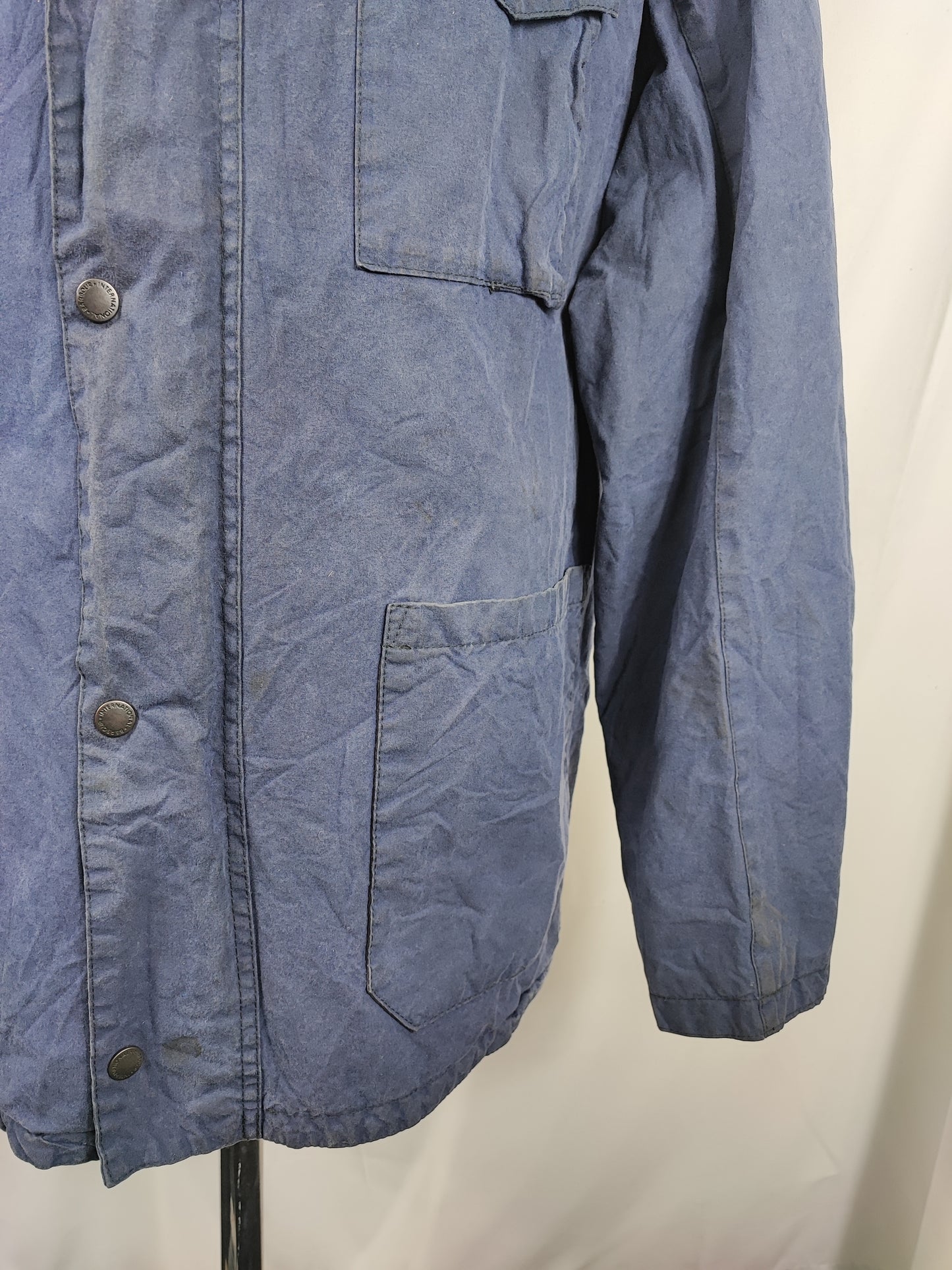 Giacca Barbour International Steve Mc Queen da uomo blu Large Lawtell - Man Blue Wax Lawtell jacket size L
