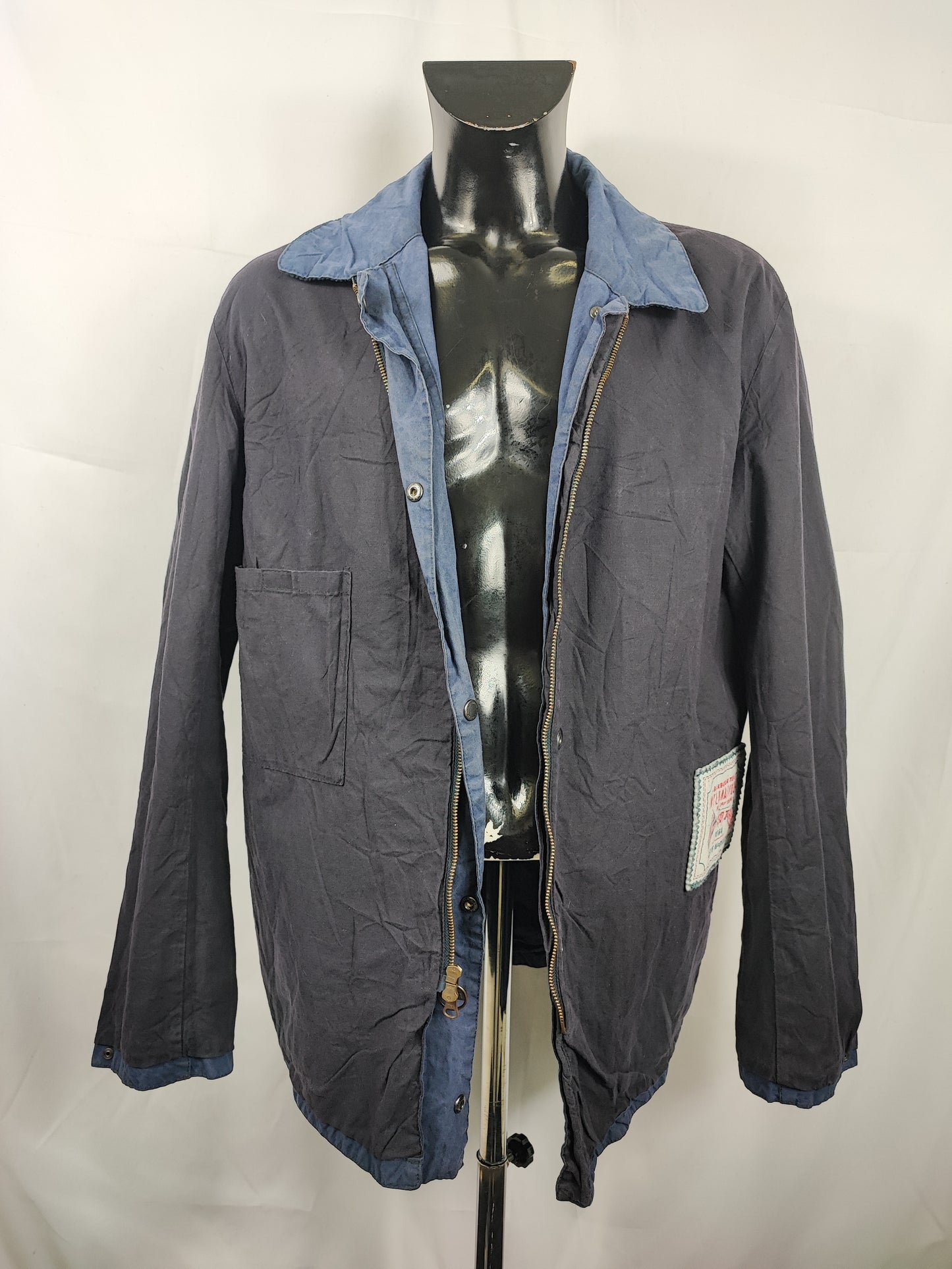 Giacca Barbour International Steve Mc Queen da uomo blu Large Lawtell - Man Blue Wax Lawtell jacket size L